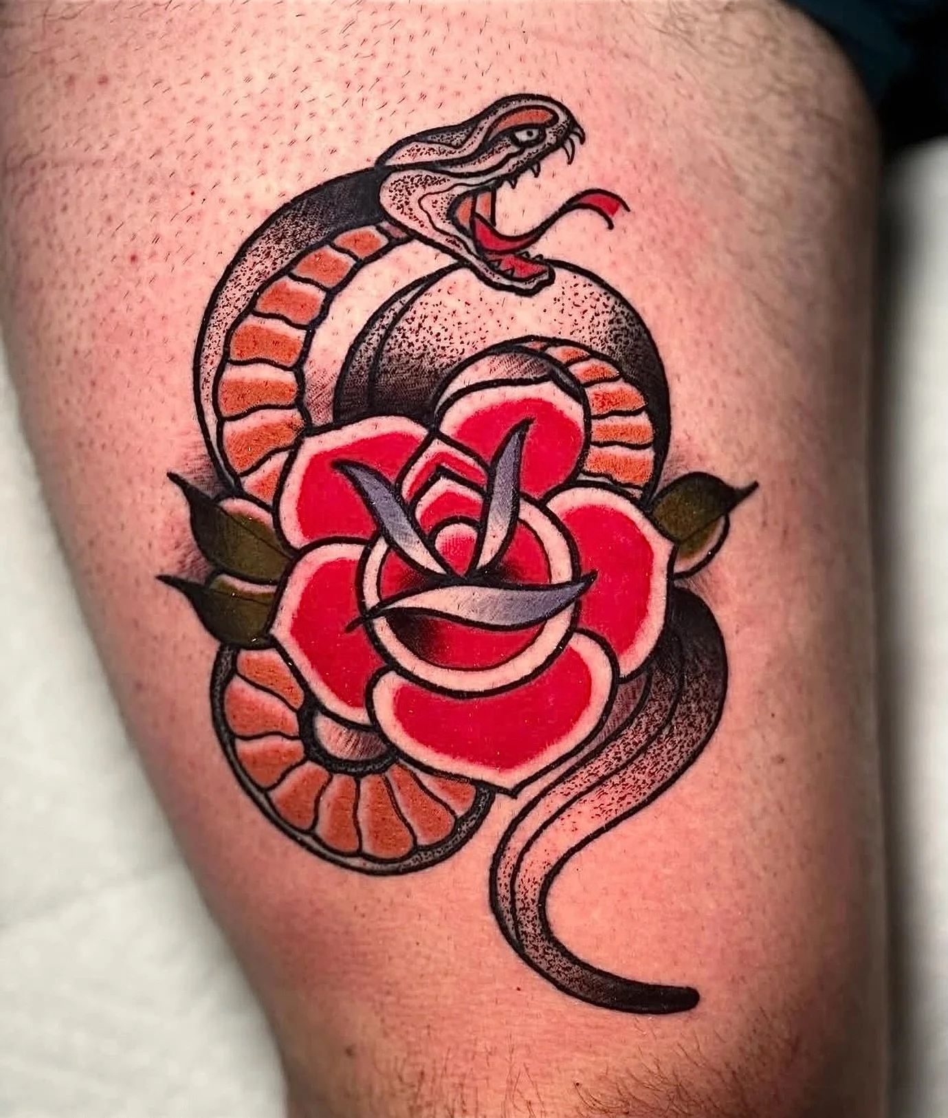 Snake weather&hellip;

@toddshowdown 💀 @toddshowdownflash 🐍 www.ToddShowdown.com 
www.LakeviewTattoo.com ⚓️ Contact@LakeviewTattoo.com 

#americantraditionaltattoo #tattoos #ftcollins #windsor #denver colorado