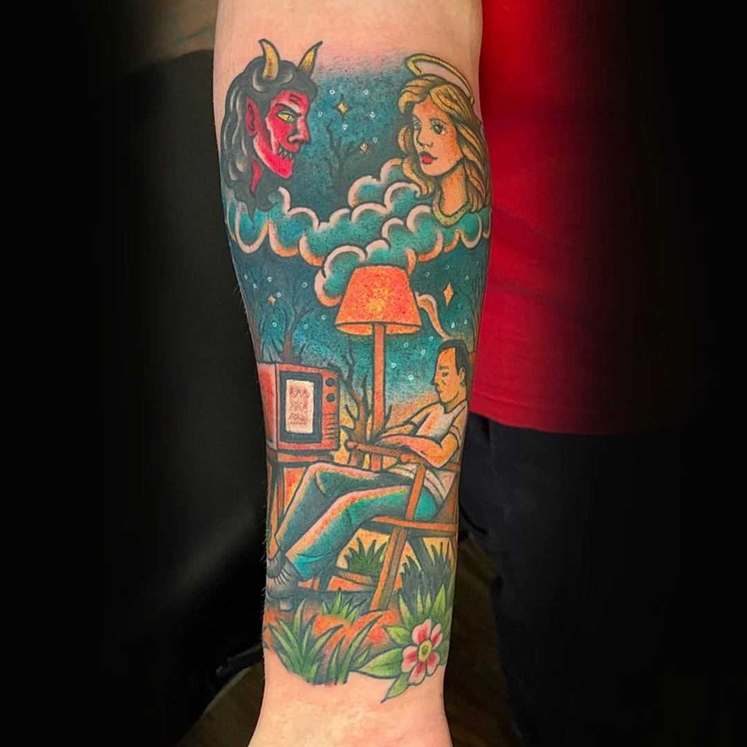 Caught in the middle&hellip;

@LinesLikeWine 🍷 LinesLikeWine@gmail.com 

www.LakeviewTattoo.com ⚓️ Contact@LakeviewTattoo.com 

#americantraditionaltattoos #ftcollins #denver #windsor #colorado