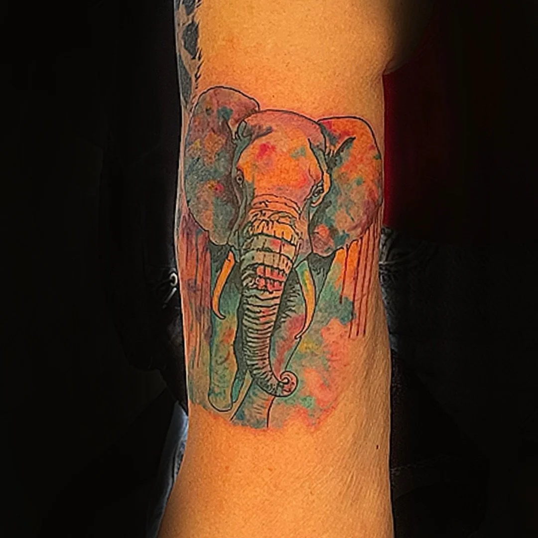 Colorful Elephant piece done by Jesse&hellip;

@LinesLikeWine 🍷 LinesLikeWine@gmail.com

www.LakeviewTattoo.com ⚓️ Contact@LakeviewTattoo.com 

#americantraditionaltattoos #ftcollins #denver #windsor #colorado