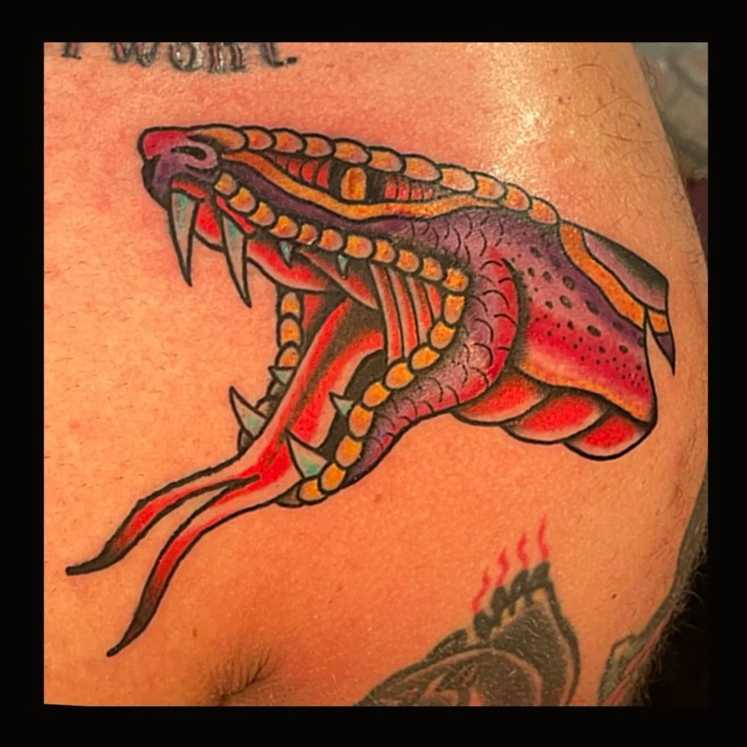 Purple snakes do exist&hellip; look it up

@LinesLikeWine 🍷 LinesLikeWine@gmail.com 
www.LakeviewTattoo.com ⚓️ Contact@LakeviewTattoo.com 

#traditionaltattoos #ftcollins #tattoos #windsor #northerncolorado