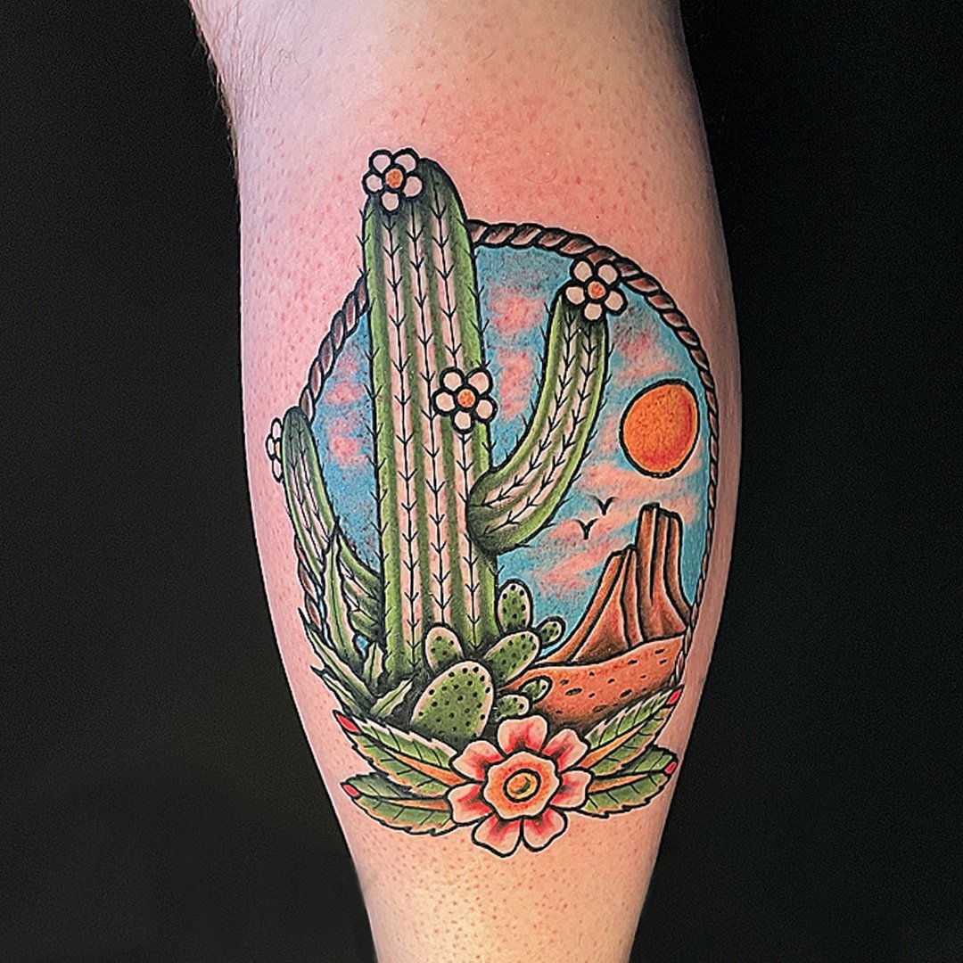 American Traditional Catcus