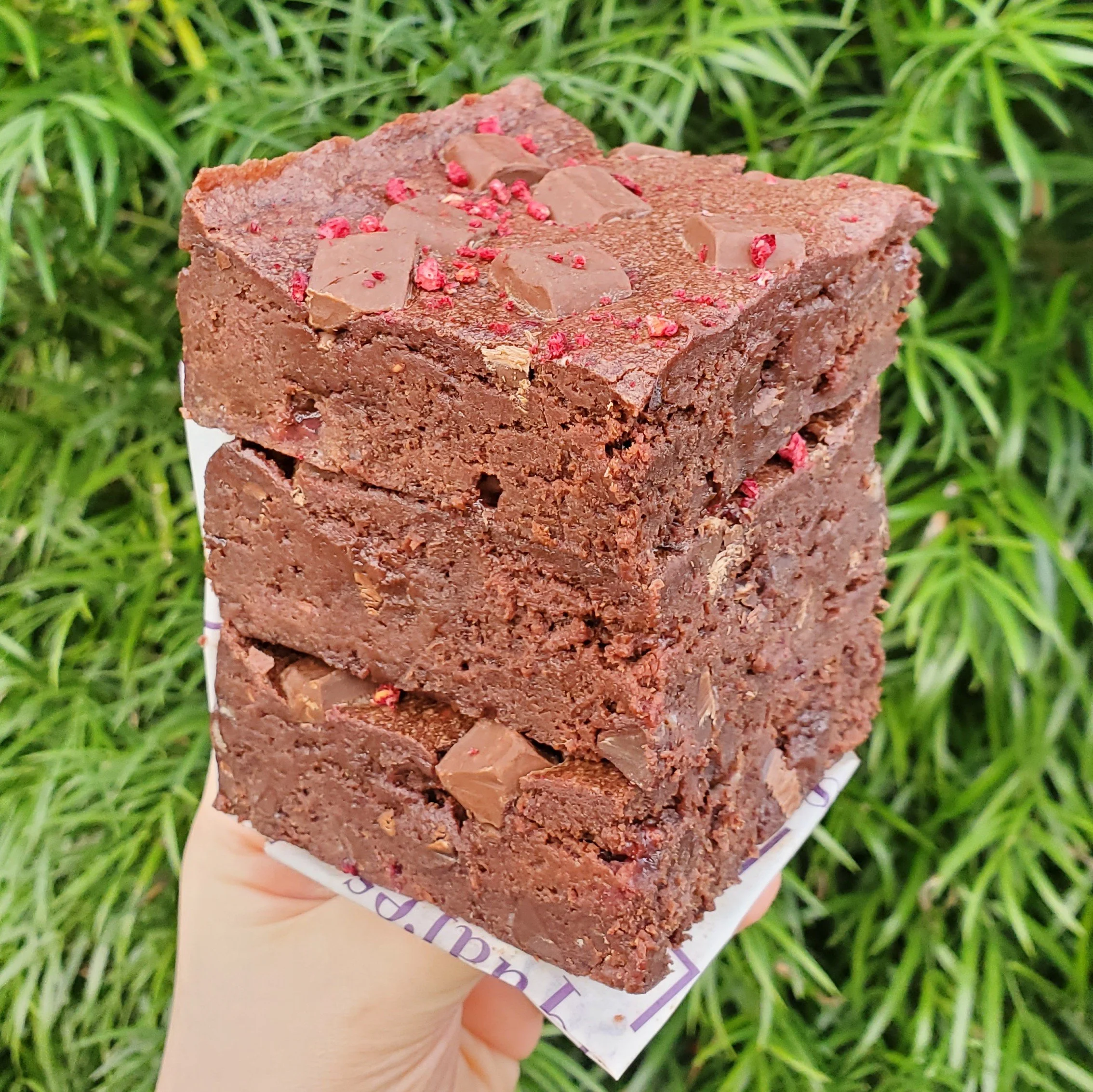 raspberry brownies