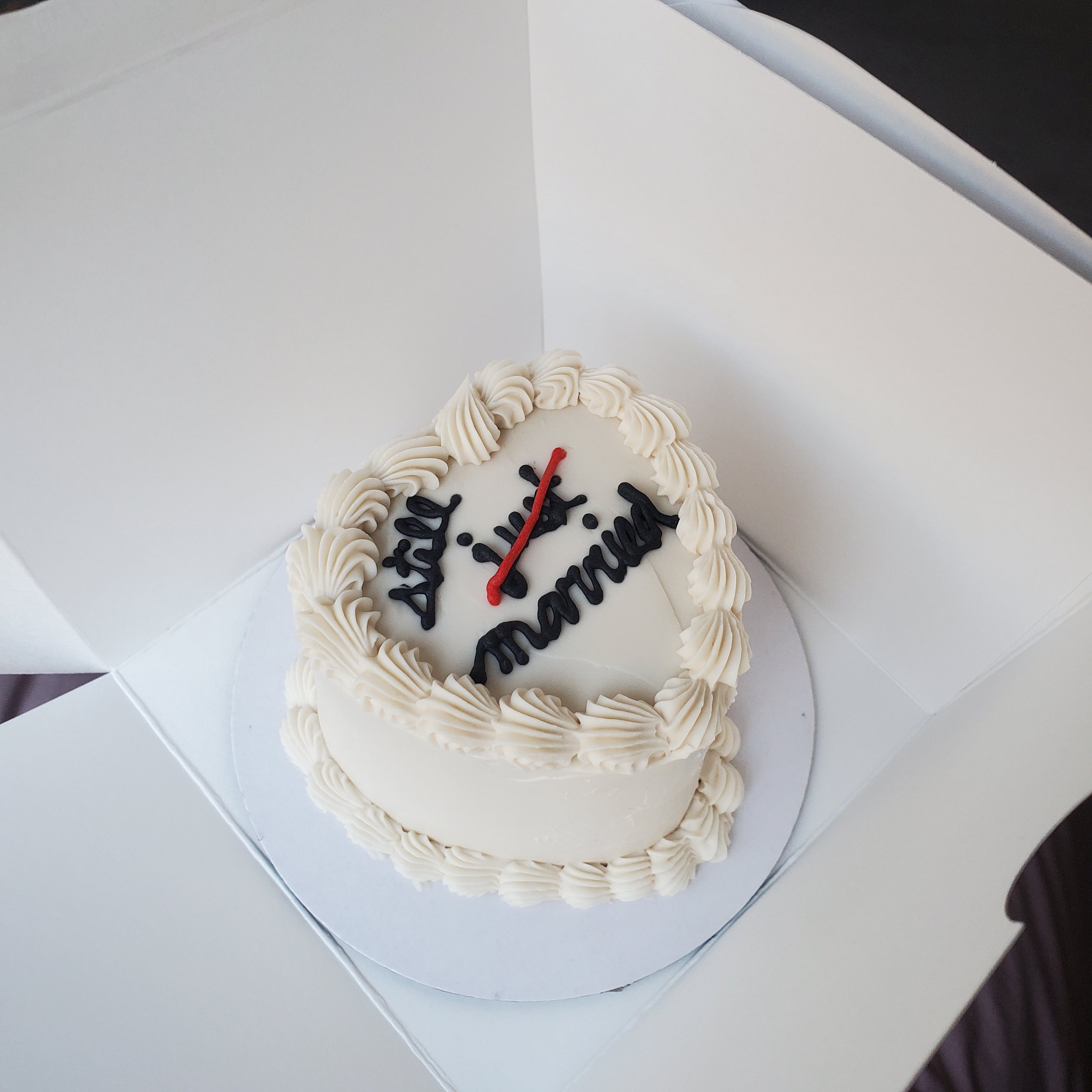 still married anniversary cake