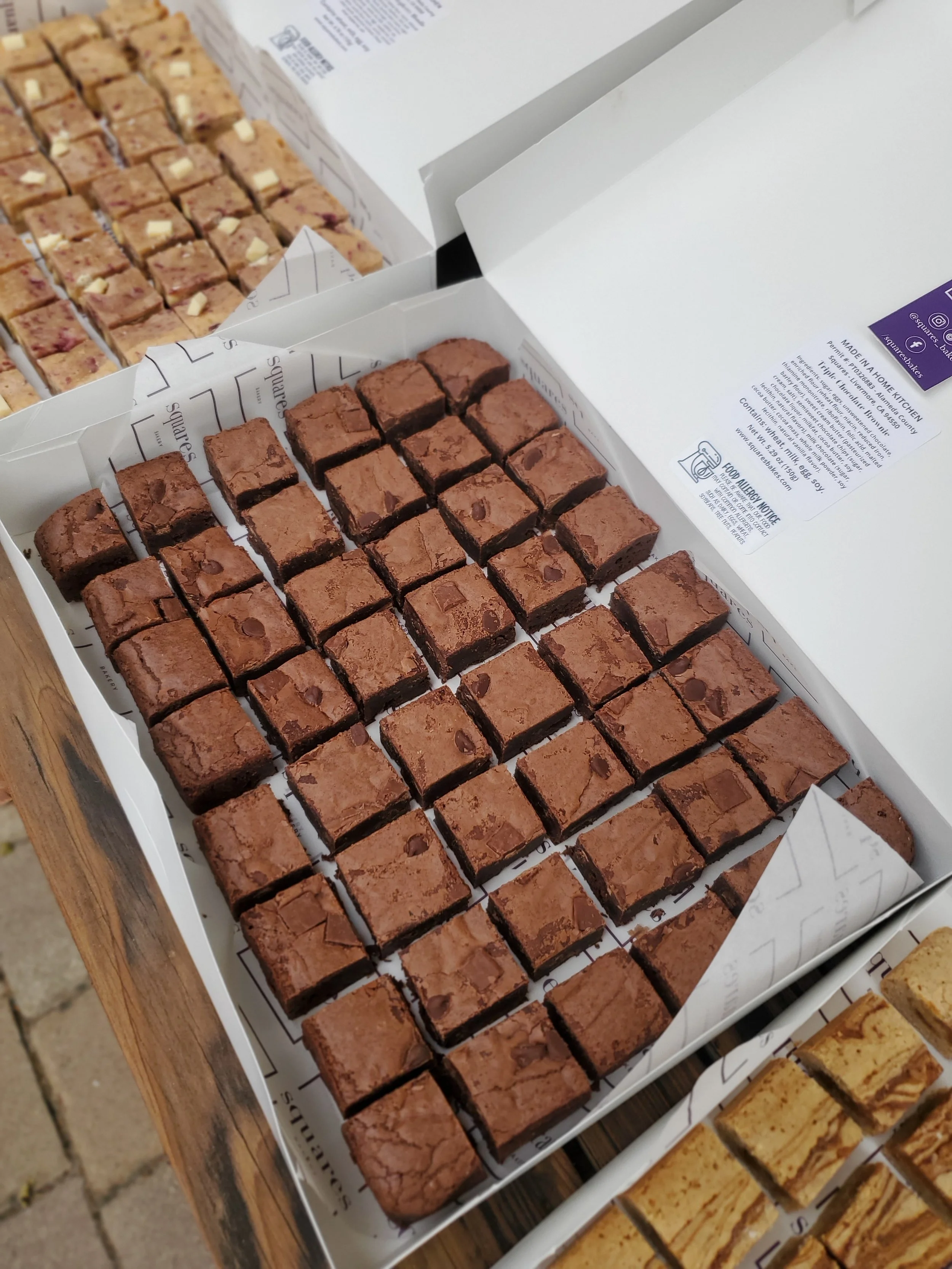 triple chocolate brownie bites