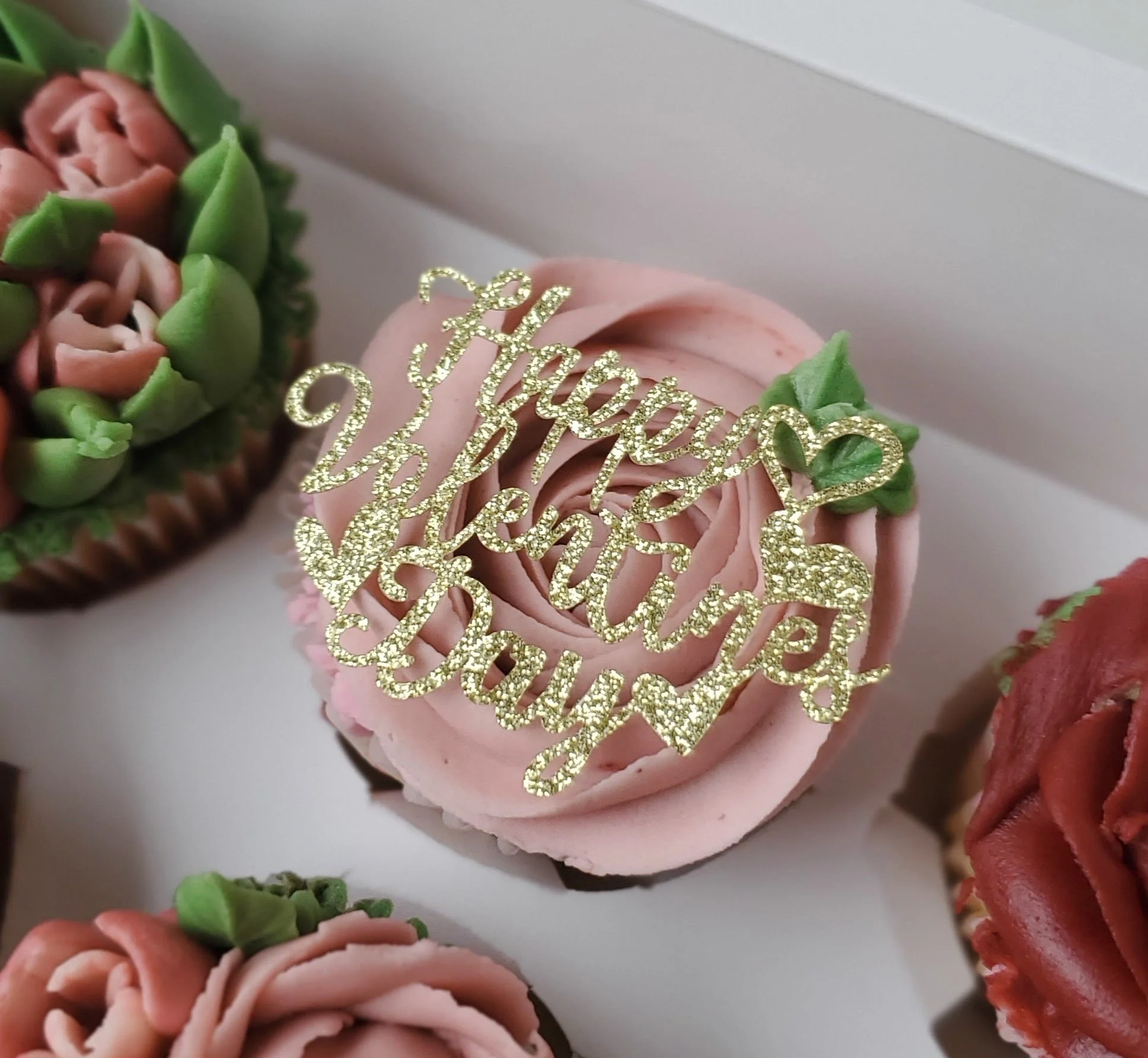 valentine's cupcake topper