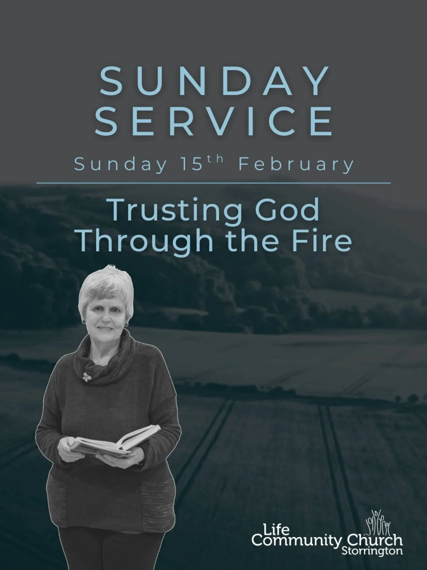 &ldquo;Look! I see four men, unbound, walking around in the fire unharmed! And the fourth looks like a god!&rdquo; &mdash; Daniel 3:25 (NLT) ✨

When the trials of life get hot, remember that you aren't walking through them alone. This Sunday, Barbara