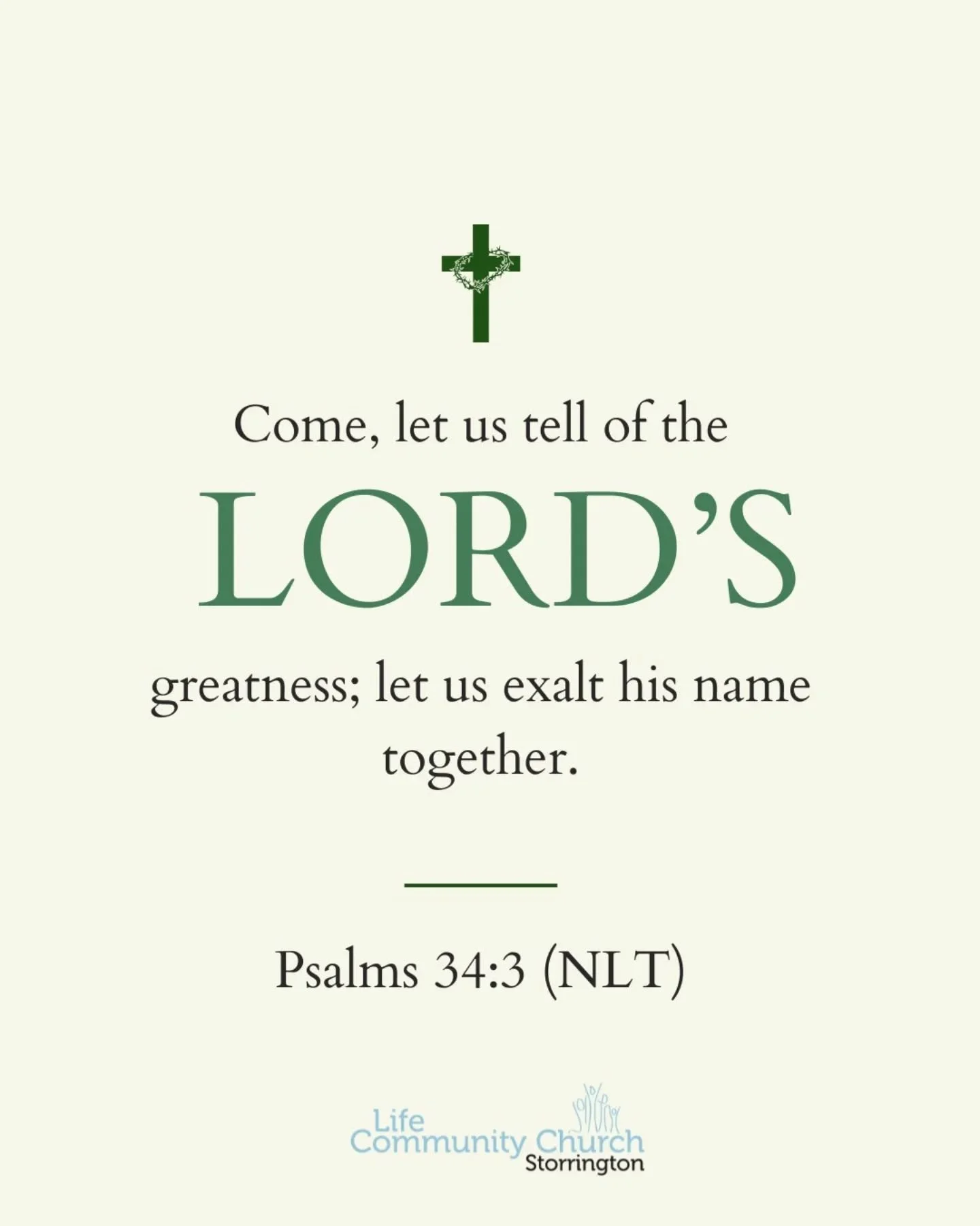 Unity in worship. 🙌✨

Life is better when we&rsquo;re exalting His name together. No matter what your week has looked like, let&rsquo;s shift our focus to the Lord&rsquo;s greatness today.

"Come, let us tell of the Lord&rsquo;s greatness; let 