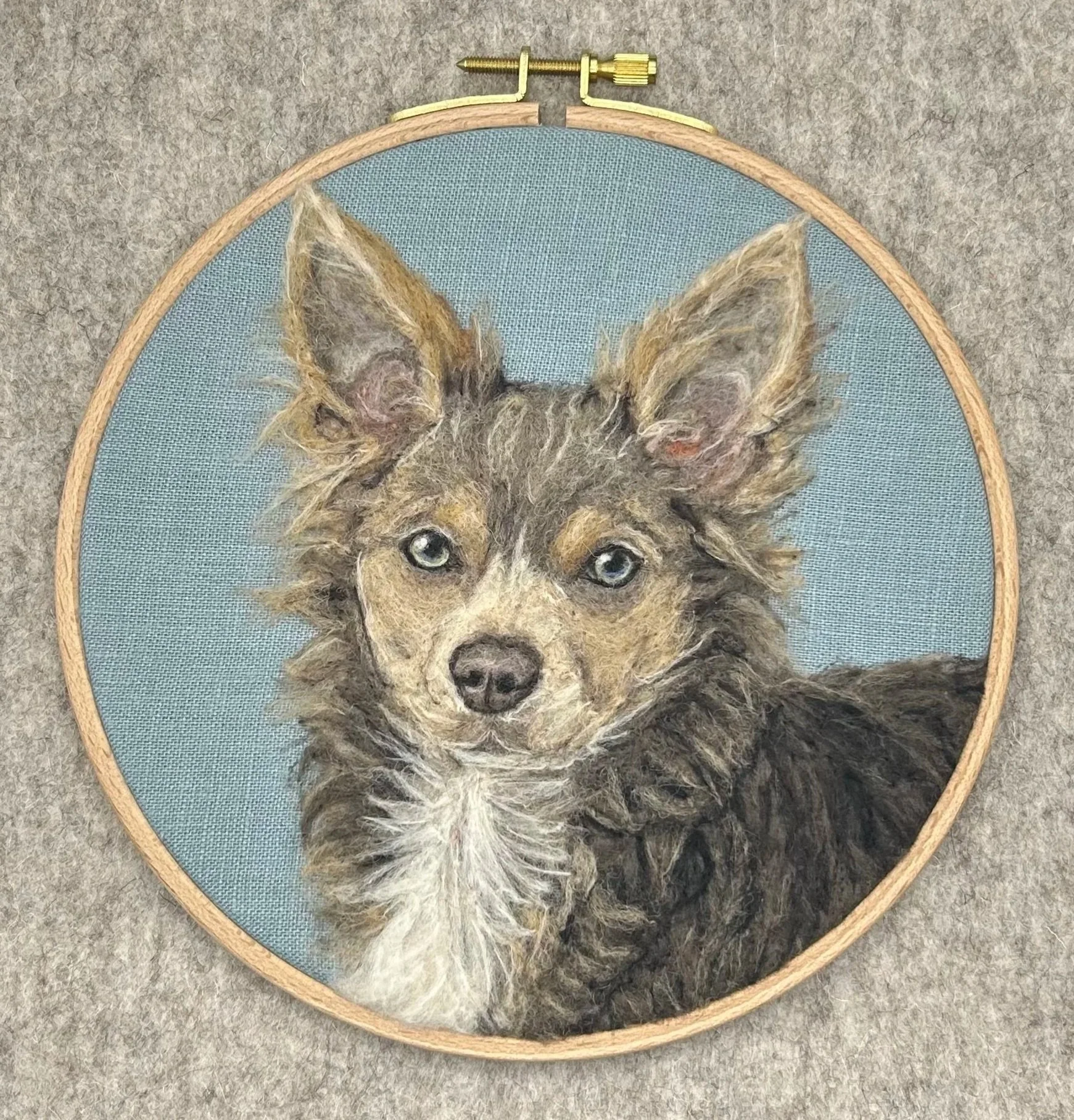 Needle Felted Pet Portrait 
