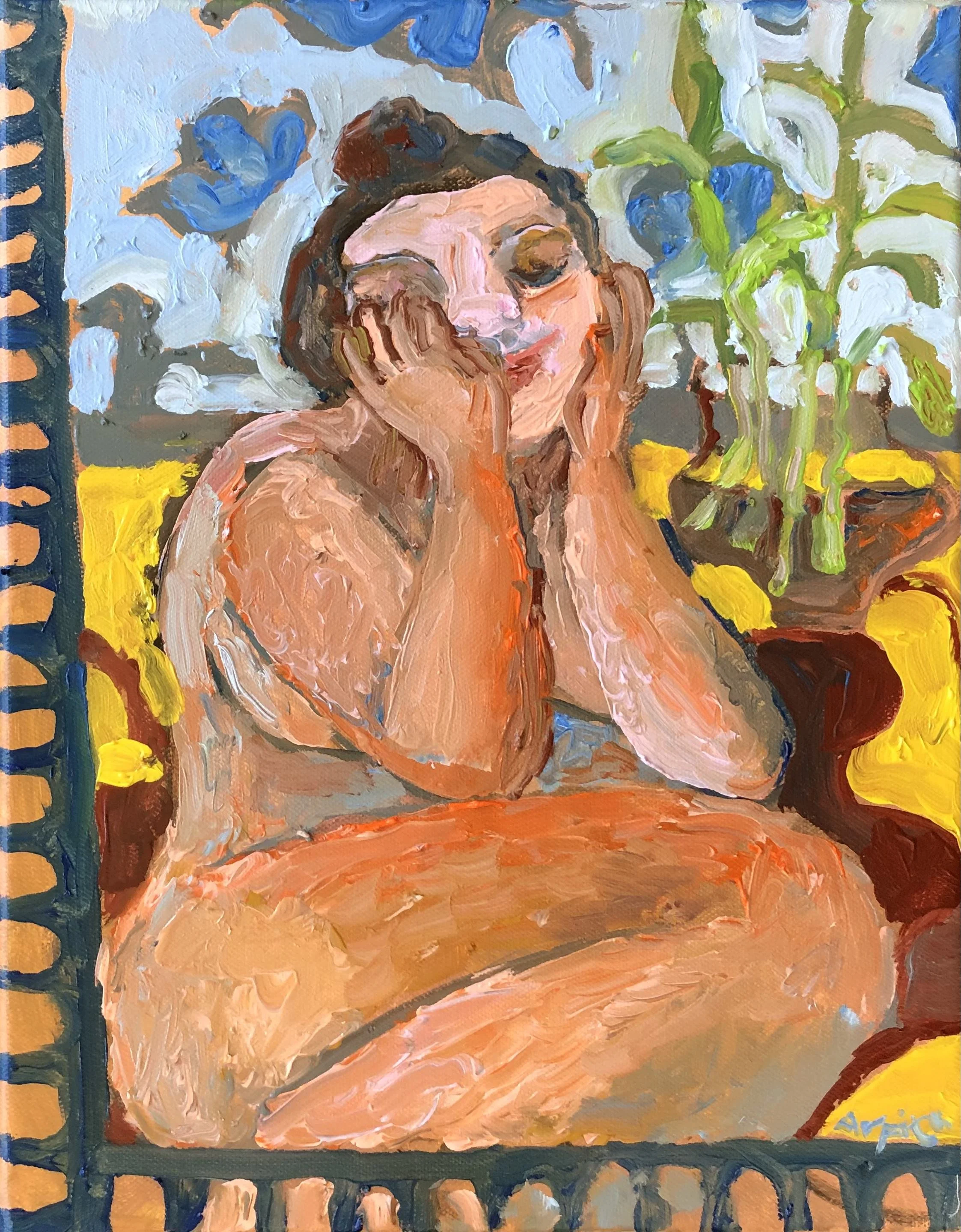 Happy with self
11"x14" Oil on canvas
2023