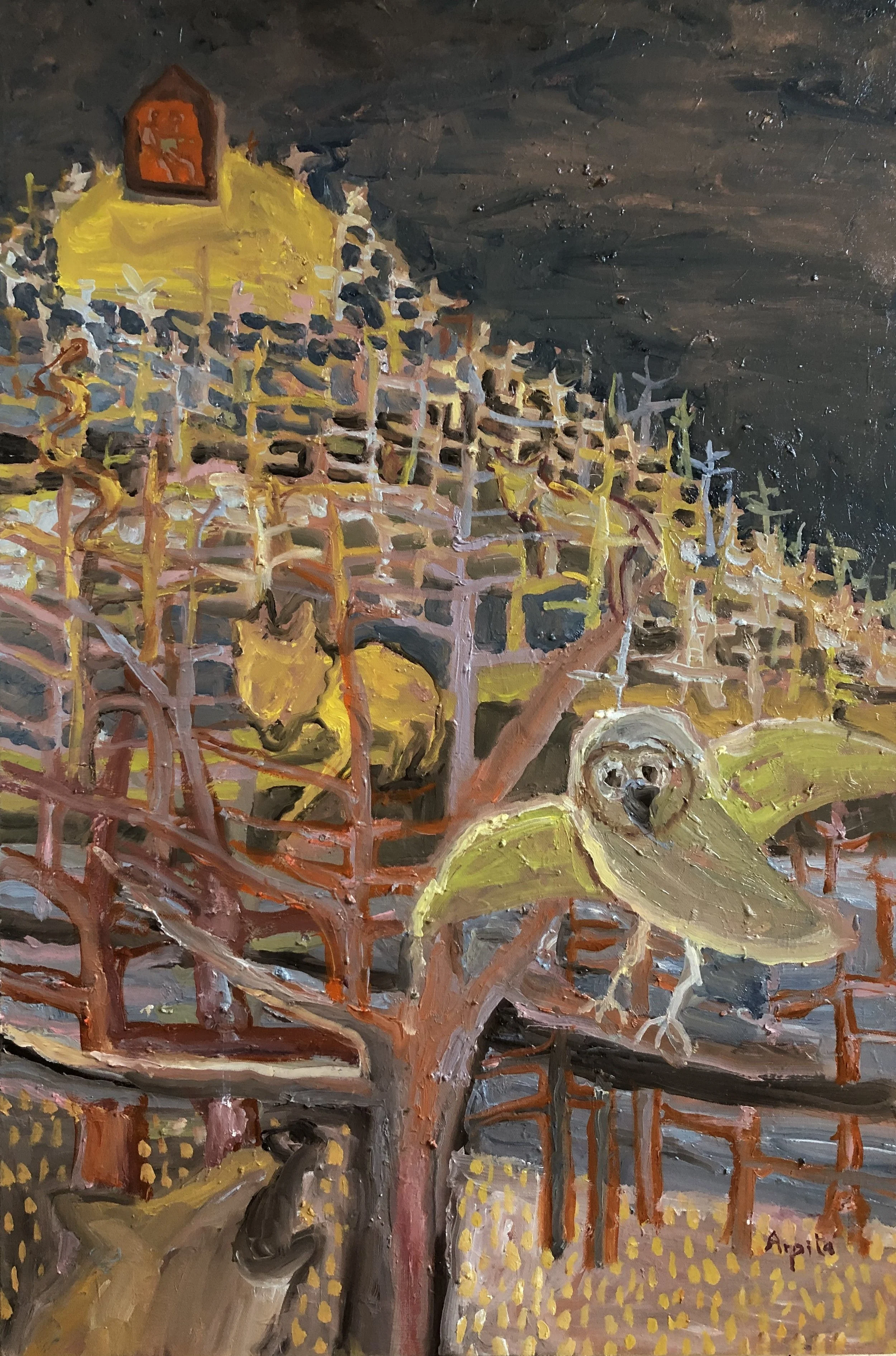 We built a cabin on the mountain
24"x36" Oil on canvas
2024