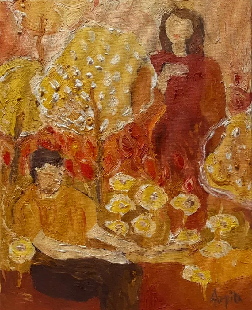 Dream a little dream of me
9"x12" Oil on canvas
2024