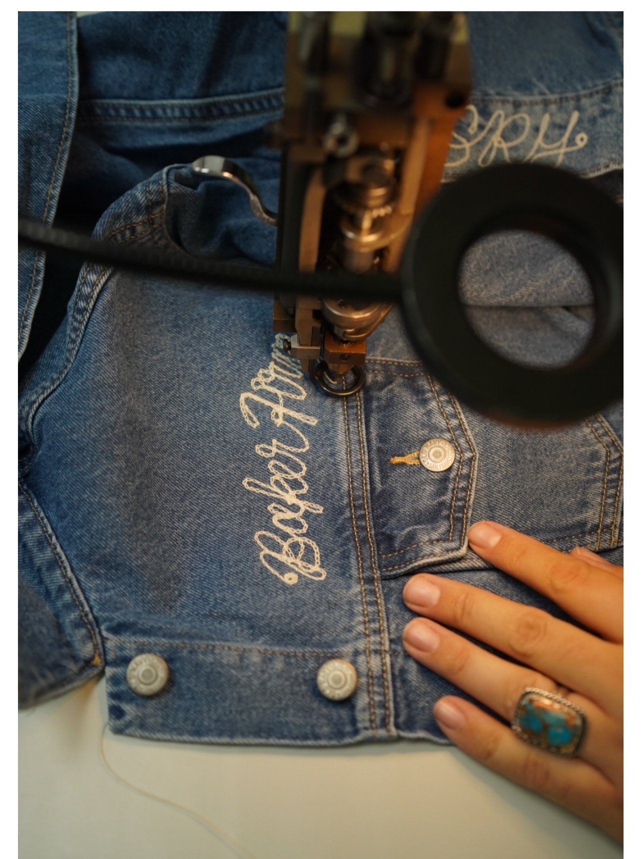 Denim Chainstitch Jacket