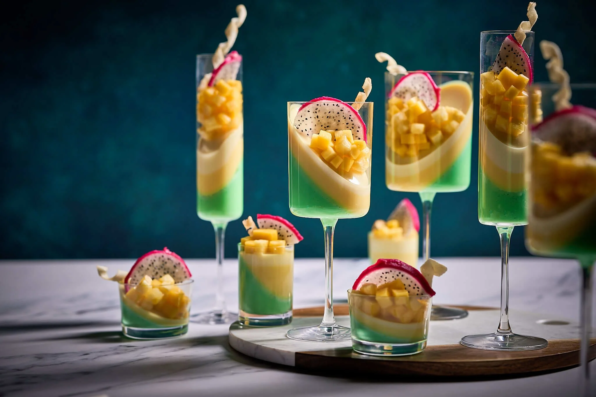 dessert plated for event