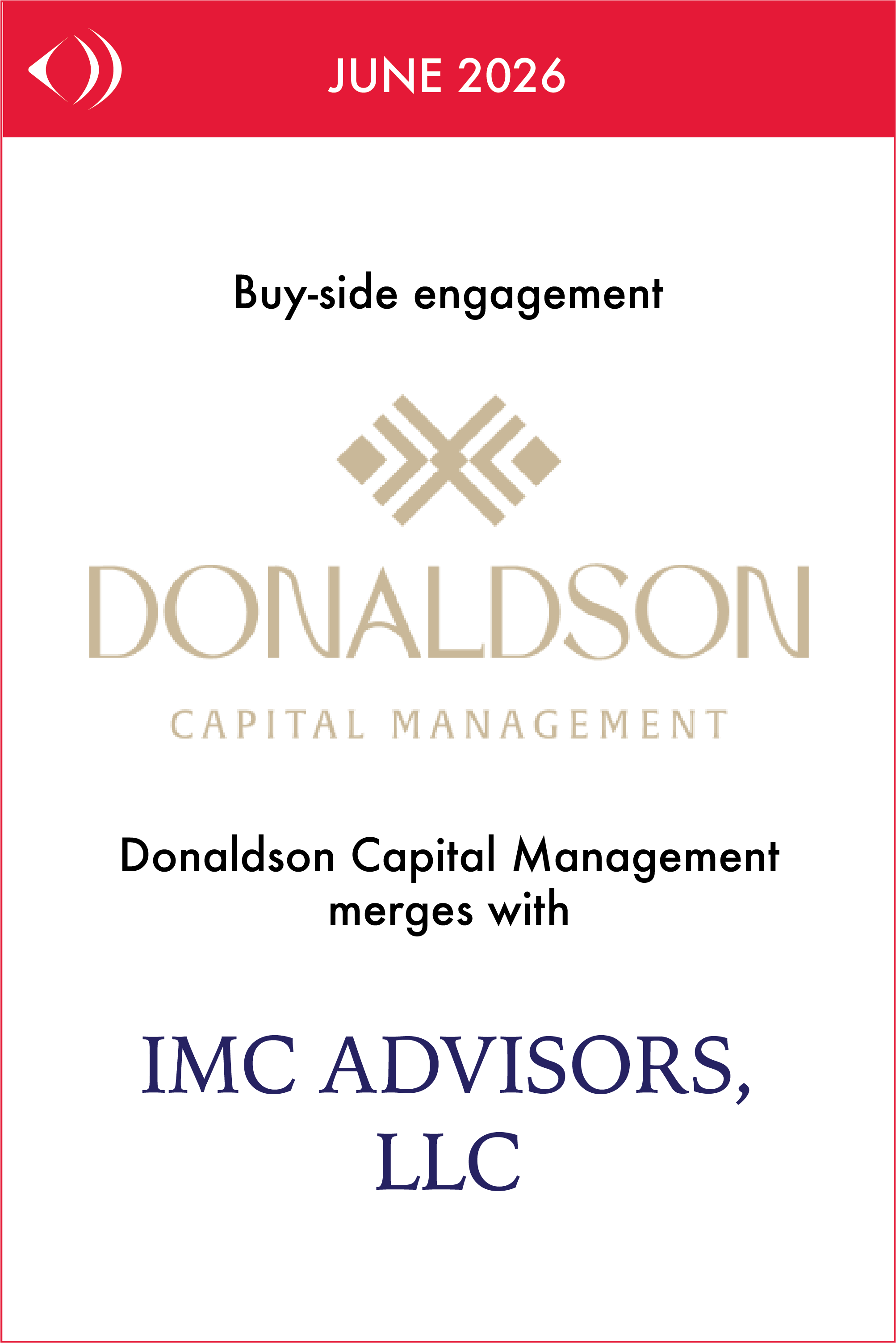 Donaldson Capital Management merges with IMC Advisors
