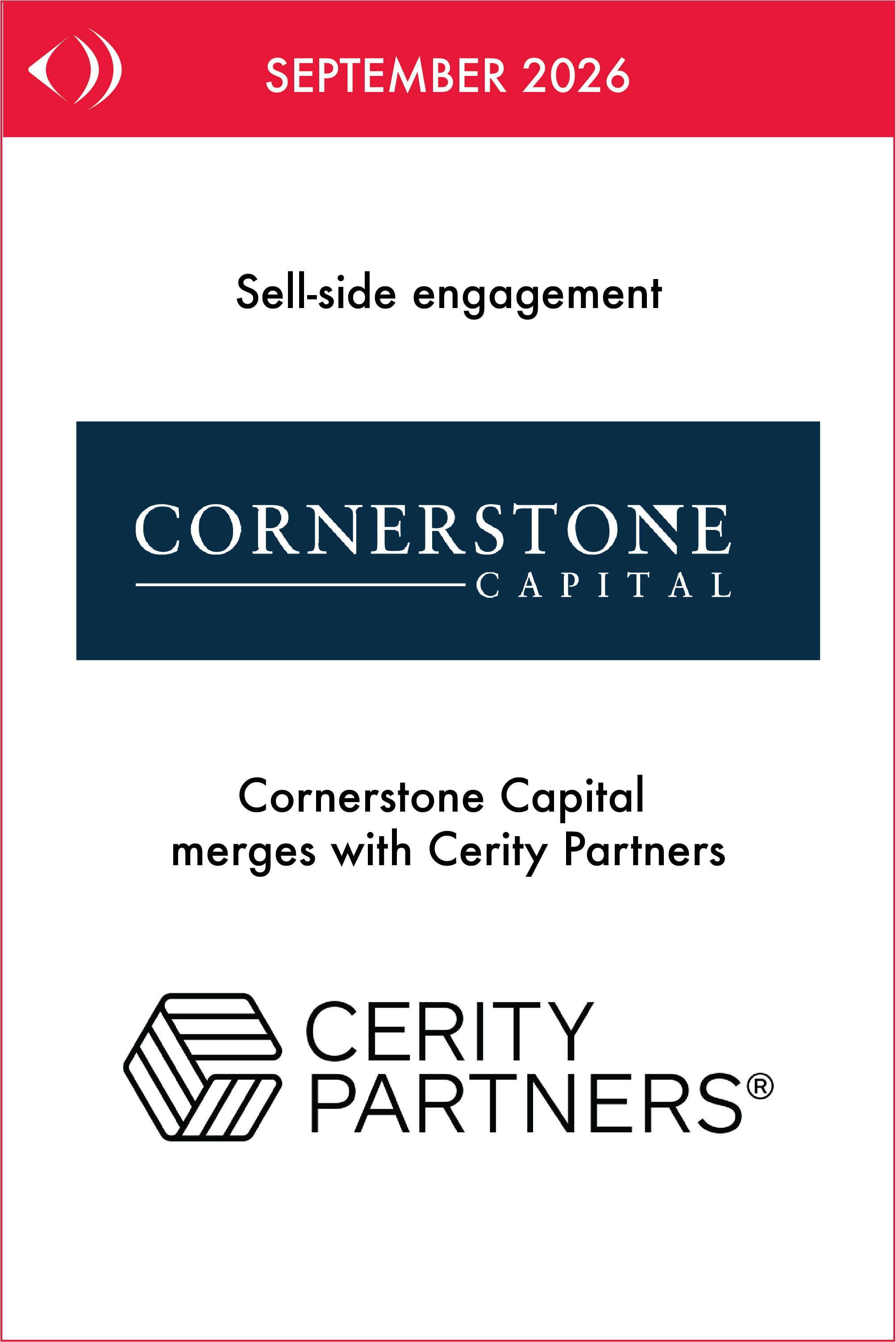 Cornerstone Capital joins Cerity Partners