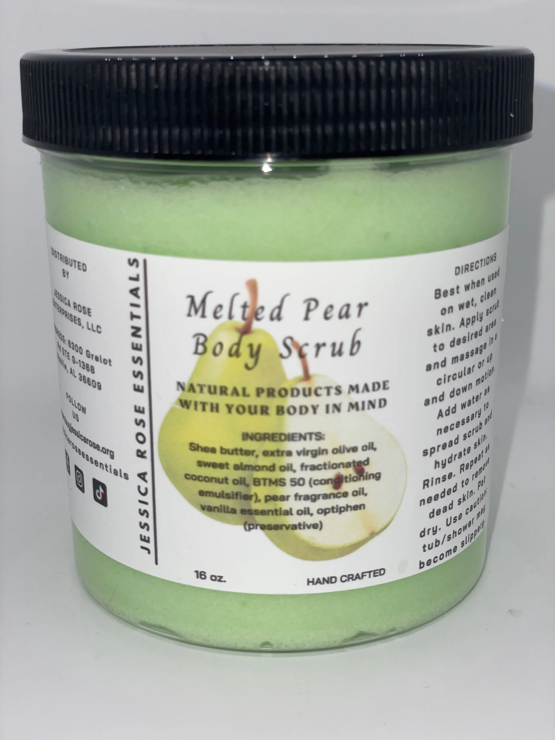 Melted Pear Sugar Scrub 16oz