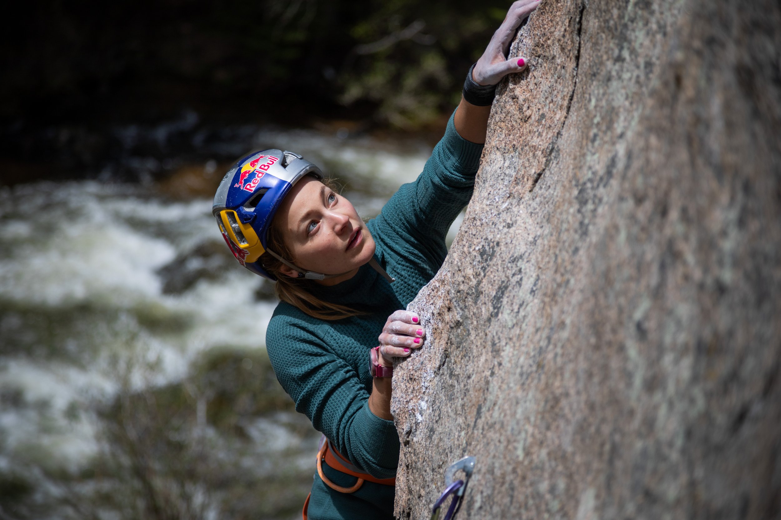 DiGiulian is a RedBull athlete; HBO alongside RedBull Media House produced the film 'Here to Climb.'