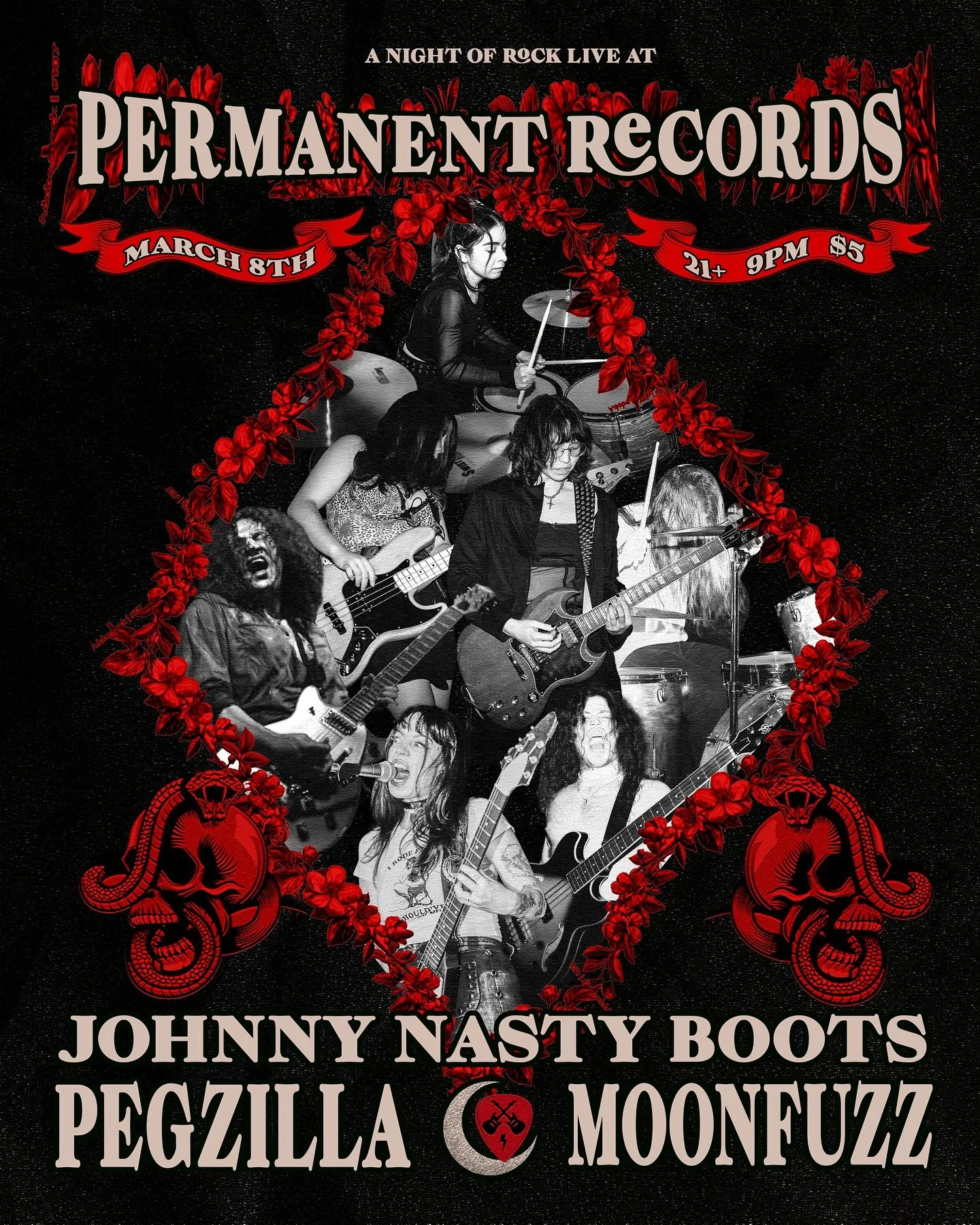 Attention Rock Dwellers of Los Angeles 👁️

We&rsquo;ve got an extravagant night of hard rock and doom lined up for you on March 8th at the coolest spot in town, @permanentrecordsroadhouse 🤘

Joining us are local legends @fearpegzilla 💋 and @johnny