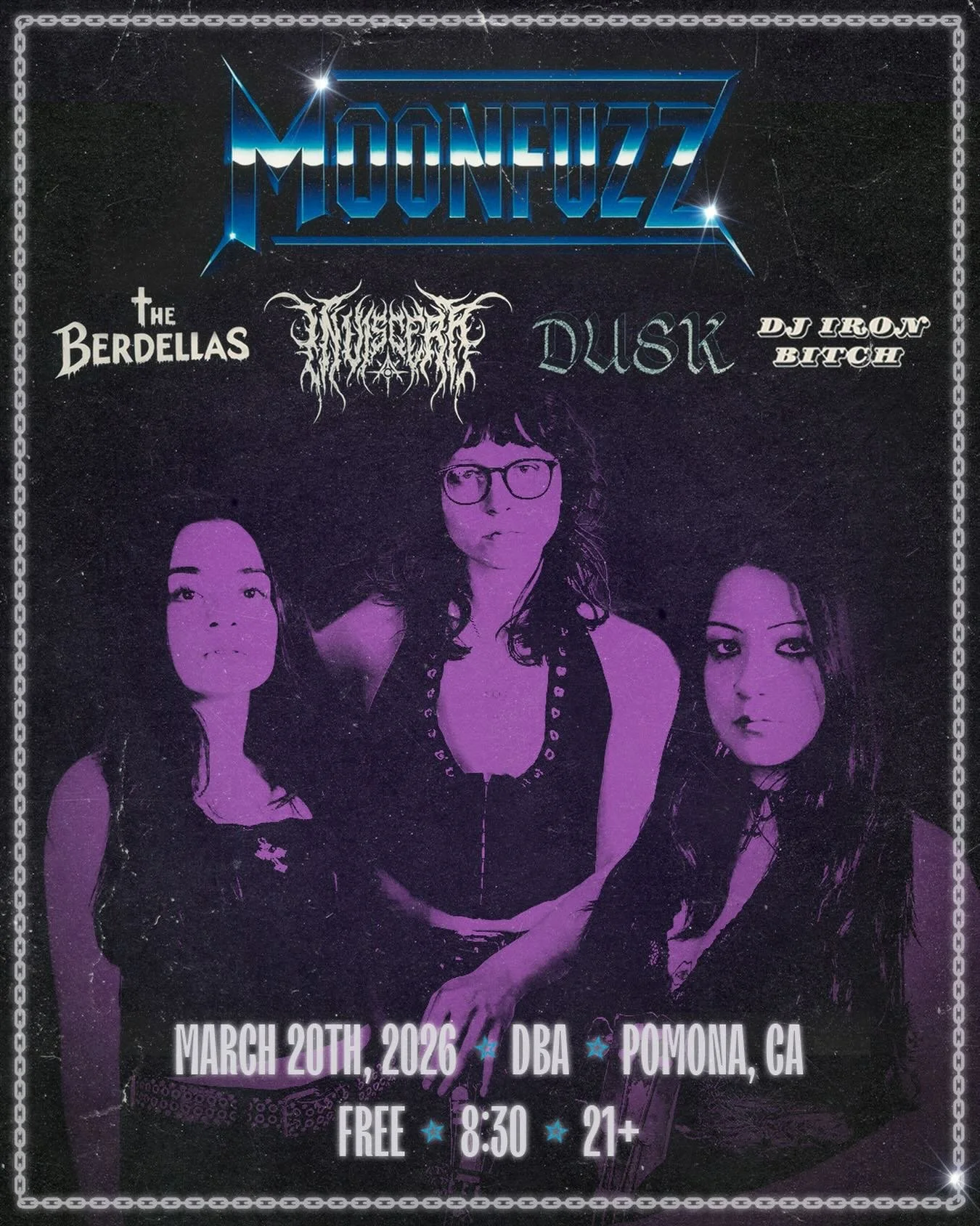 HEY SHREDDERS!! We&rsquo;ll be hitting Pomona this FRIDAY @dba256 playing a RAGER with some killer bands!! Be the first to experience our new single ☣️ Dissonance ☣️ LIVE so SHOW TF UP!! ☠️✝️

MARCH 20TH | FREE | 21+ | 8:30pm

@dba256 
@theberdellas 