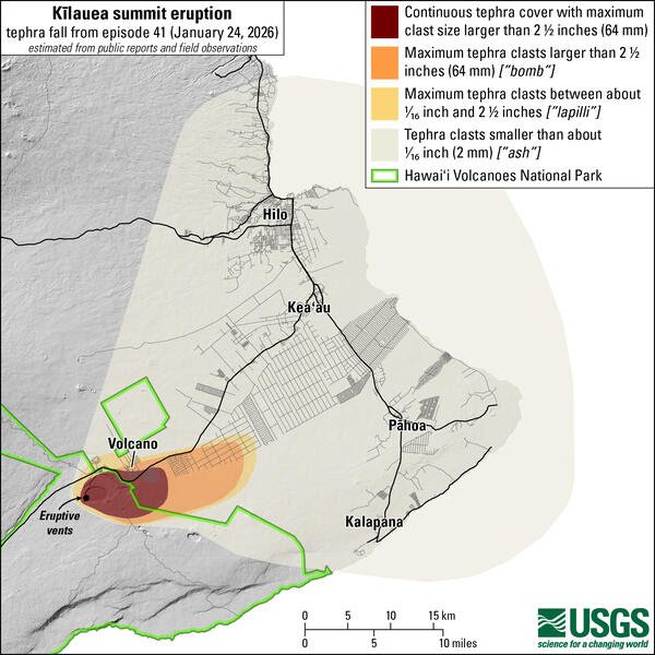  When it rained rocks: tephra fall during Kīlauea's episode 41 — Volcano Watch 