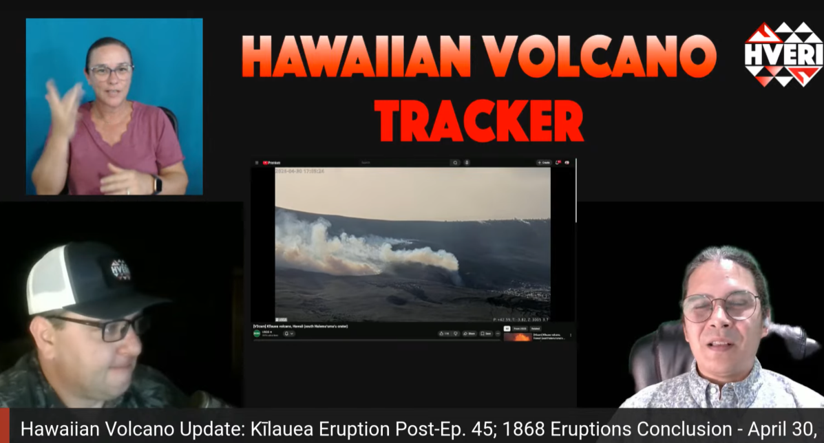 Hawaiian Volcano Update: Kīlauea Eruption Post-Ep. 45; 1868 Eruptions Conclusion - April 30, 2026
