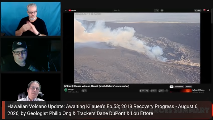 Hawaiian Volcano Update: Awaiting Kīlauea’s Ep.53; 2018 Recovery Progress - August 6, 2026