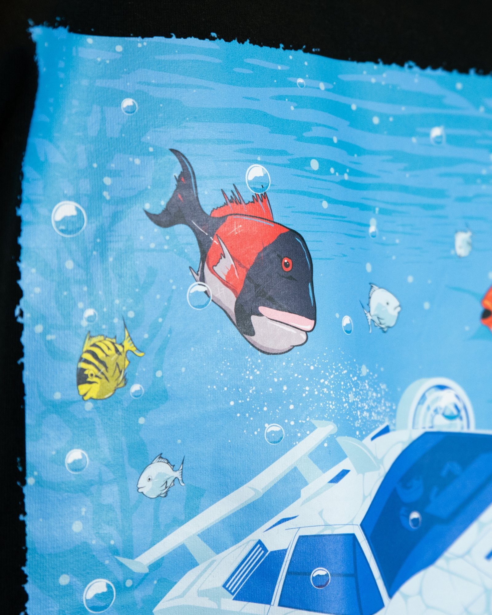 Tentenths and Dive Spear Eat Shirt - Detail 2