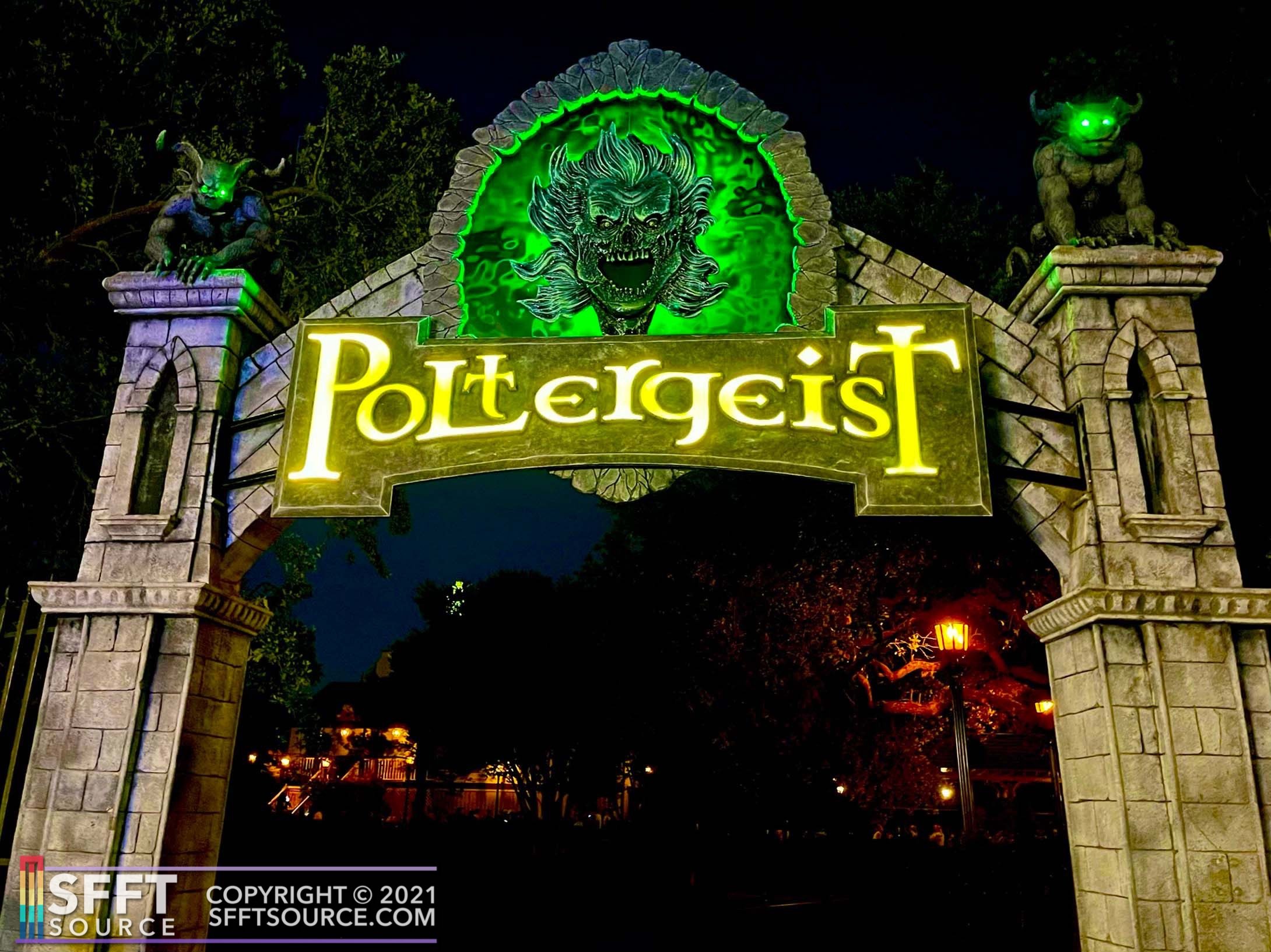 First Look: Poltergeist's New Queue Line & Station