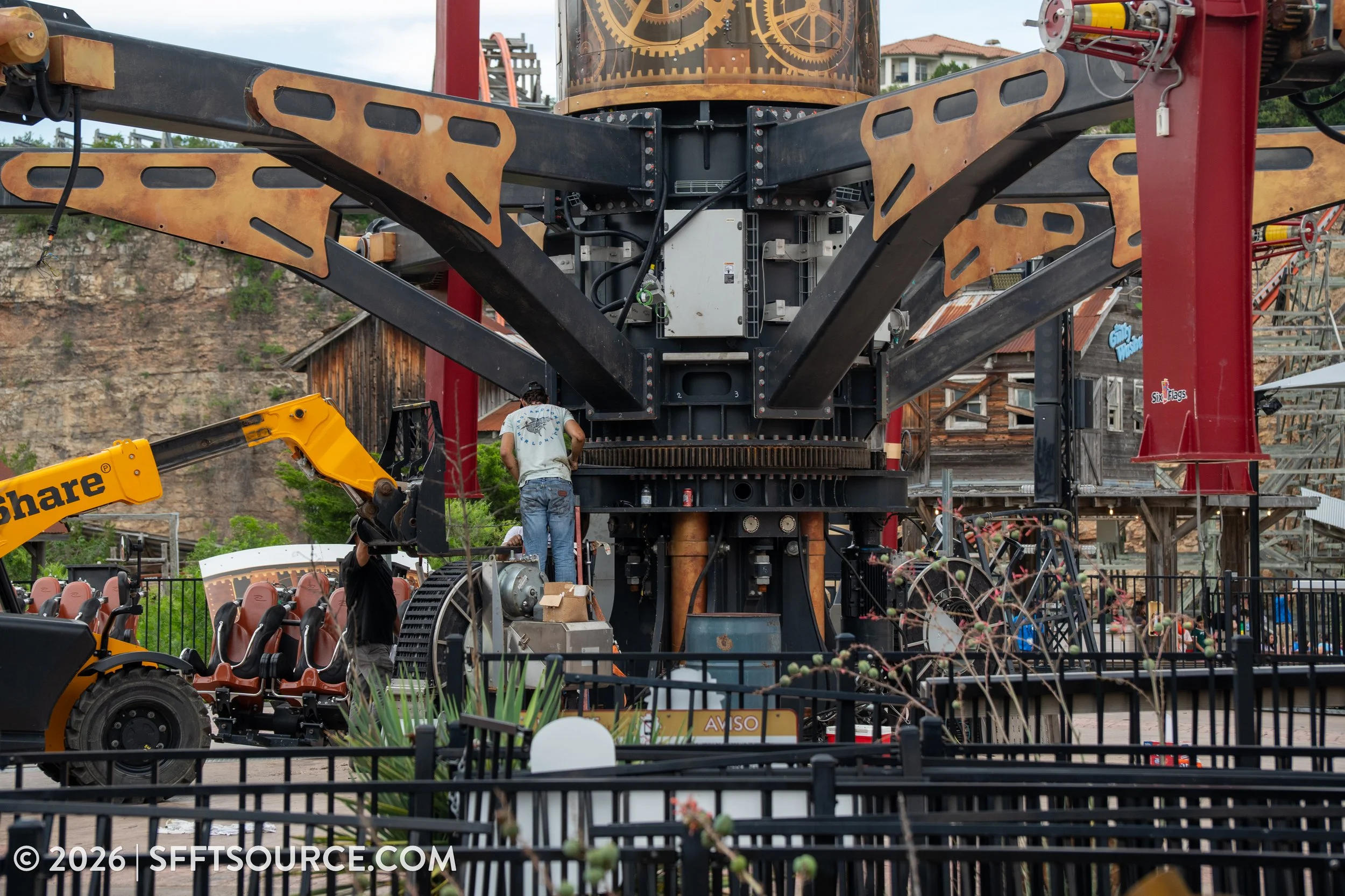 Dare Devil Dive Flying Machines Fiesta Texas Ride Refurbishment