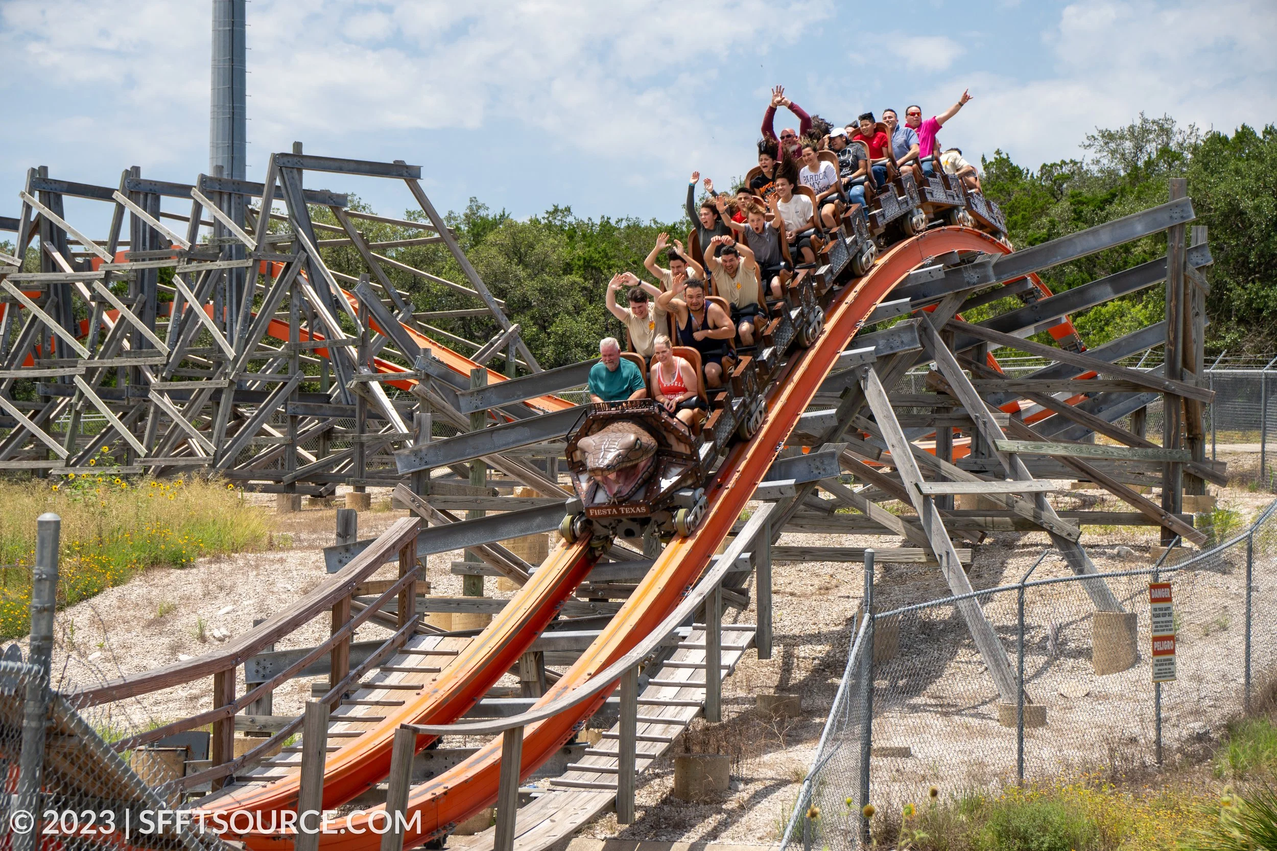 Iron Rattler Roller Coaster | Six Flags Fiesta Texas