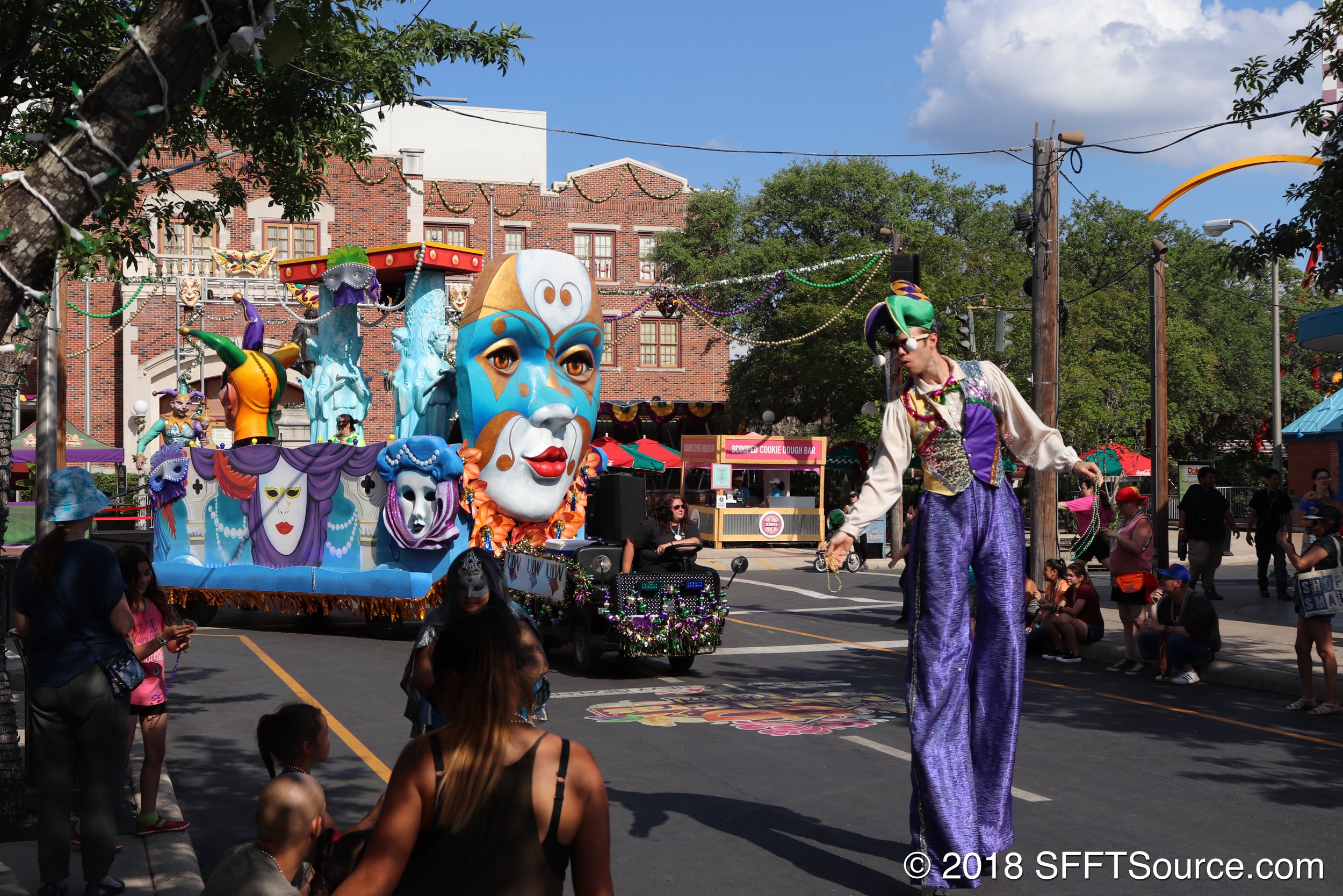 Mardi Gras Festival, Six Flags Fiesta Texas Event