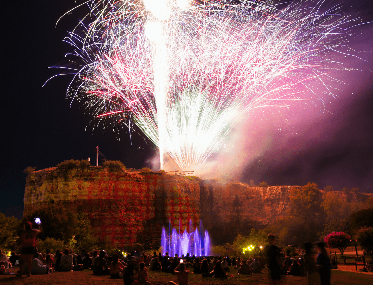 Countdown to New Years Eve Fireworks Six Flags Fiesta Texas