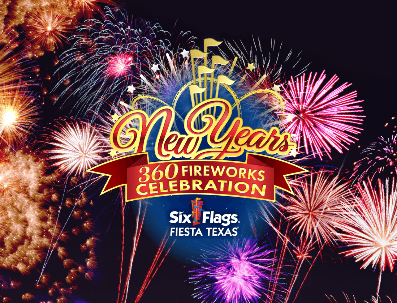 New Year's 360 Fireworks Celebration Six Flags Fiesta Texas