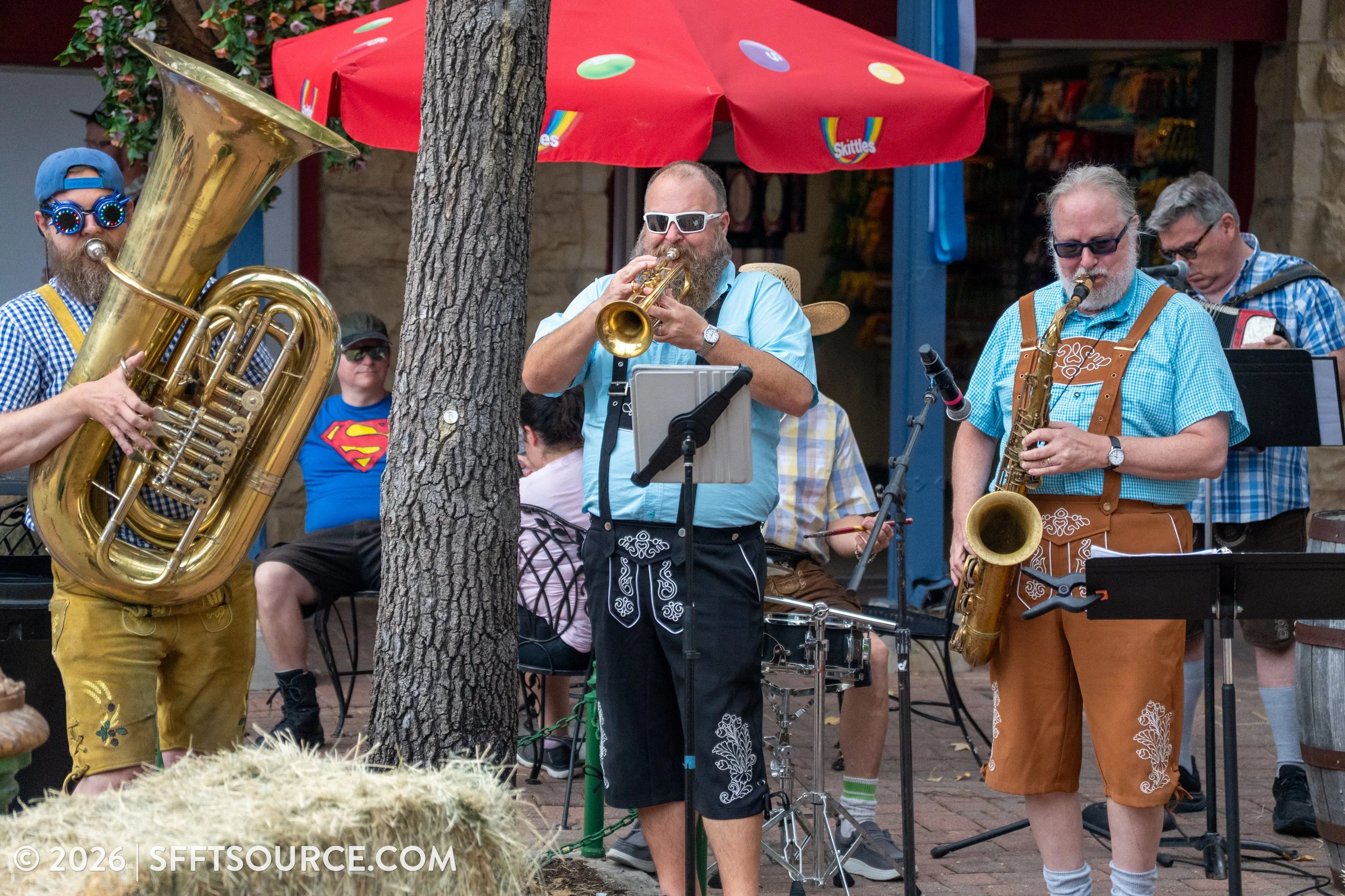 Beer Tapping Ceremony Six Flags Fiesta Texas Oktoberfest Entertainment