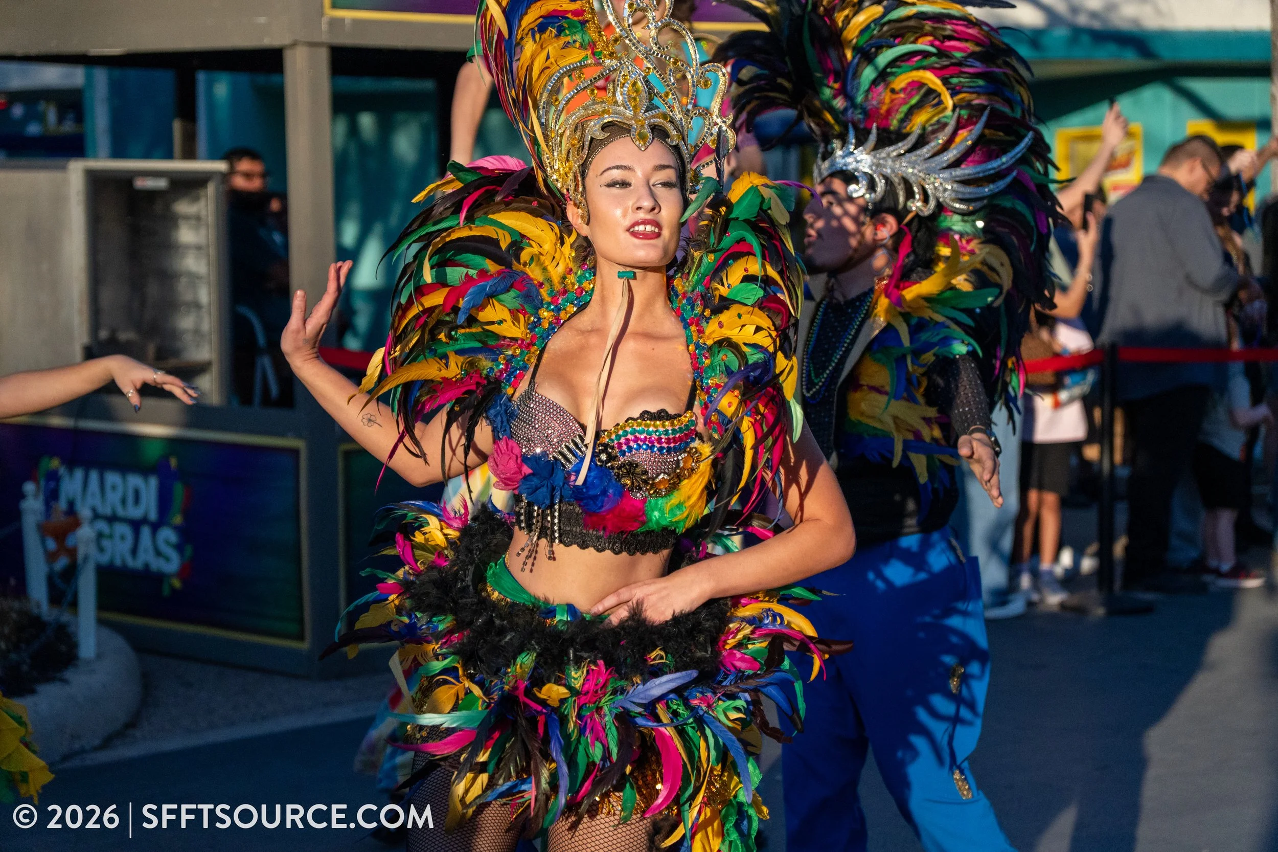 Mardi Gras Parade 2026 Six Flags Fiesta Texas Entertainment