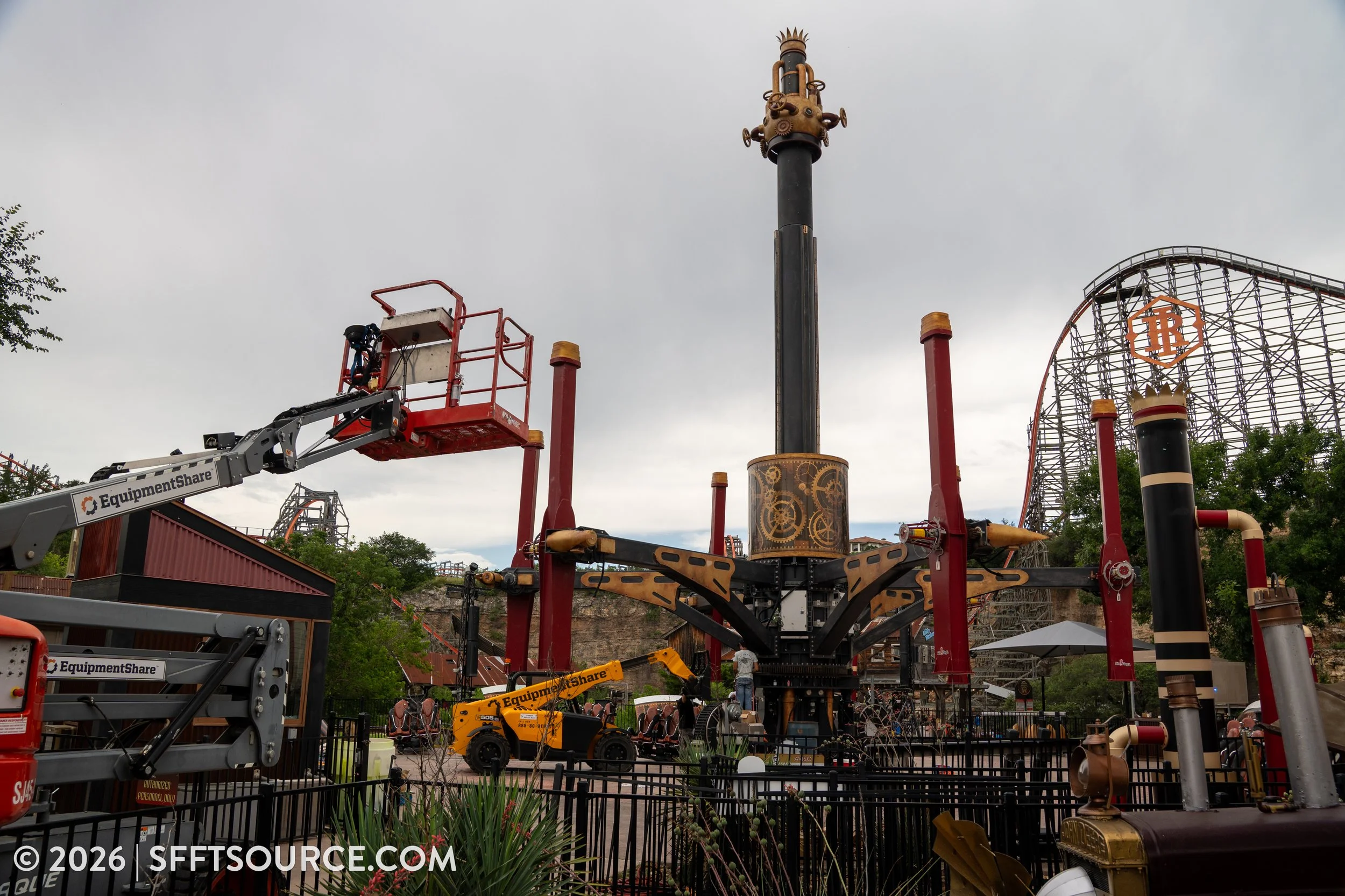Dare Devil Dive Flying Machines Fiesta Texas Ride Refurbishment