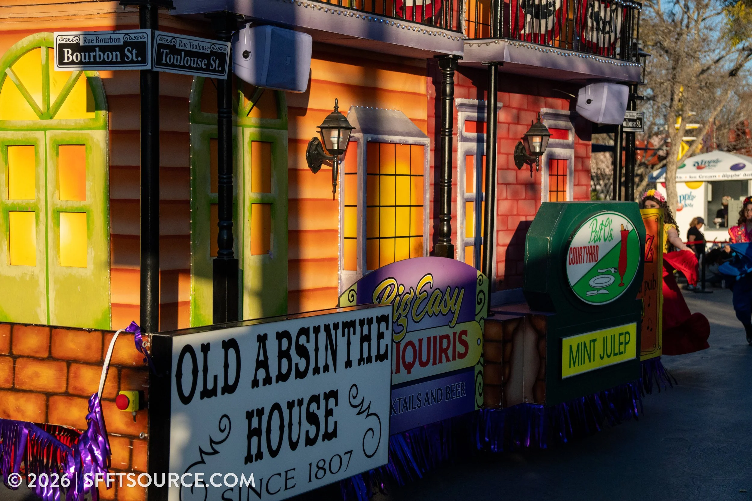 Mardi Gras Parade 2026 Six Flags Fiesta Texas Entertainment