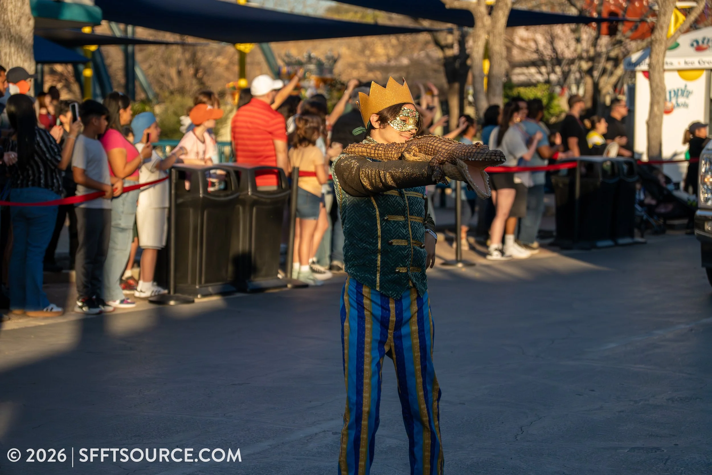 Mardi Gras Parade 2026 Six Flags Fiesta Texas Entertainment