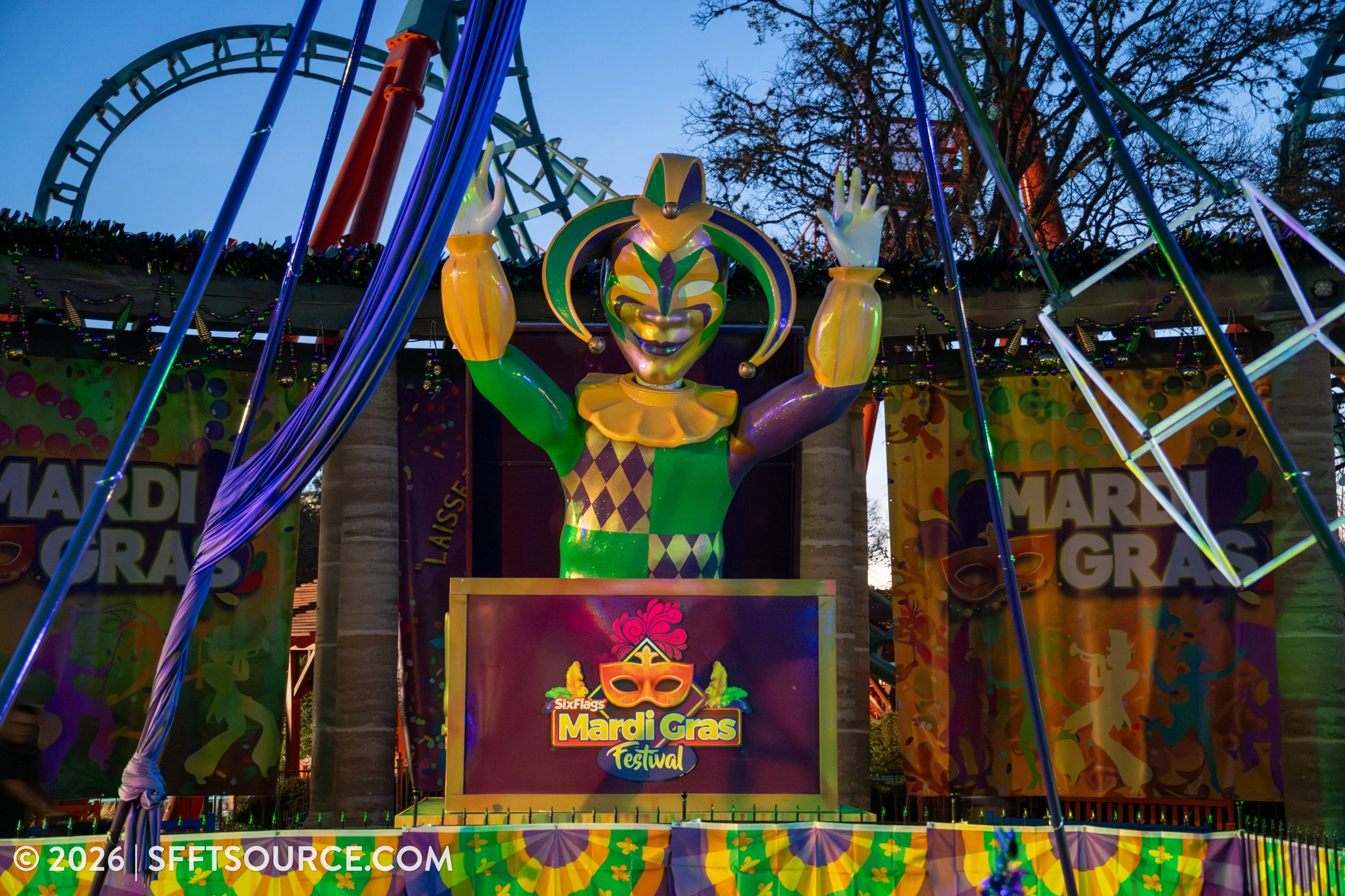 Mardi Gras Festival 2026 Six Flags Fiesta Texas