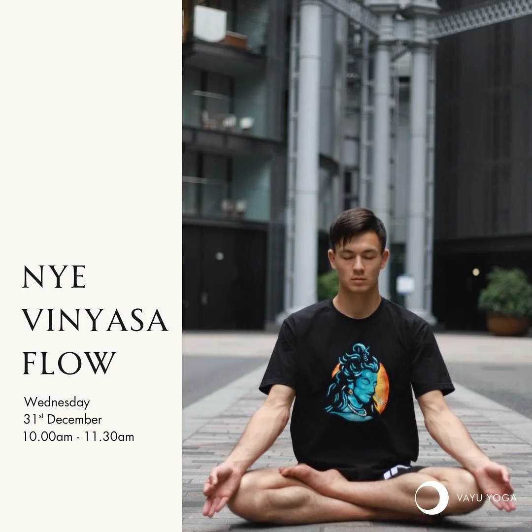 NYE Vinyasa Flow with Yuki ✨

Join one of our most loved teachers in welcoming the New Year, with a special 90 minute Vinyasa flow.

&bull; 90 minute flow 
&bull; Included in your membership &amp; class pack 
&bull; Followed by Tea &amp; Treats 

Lim