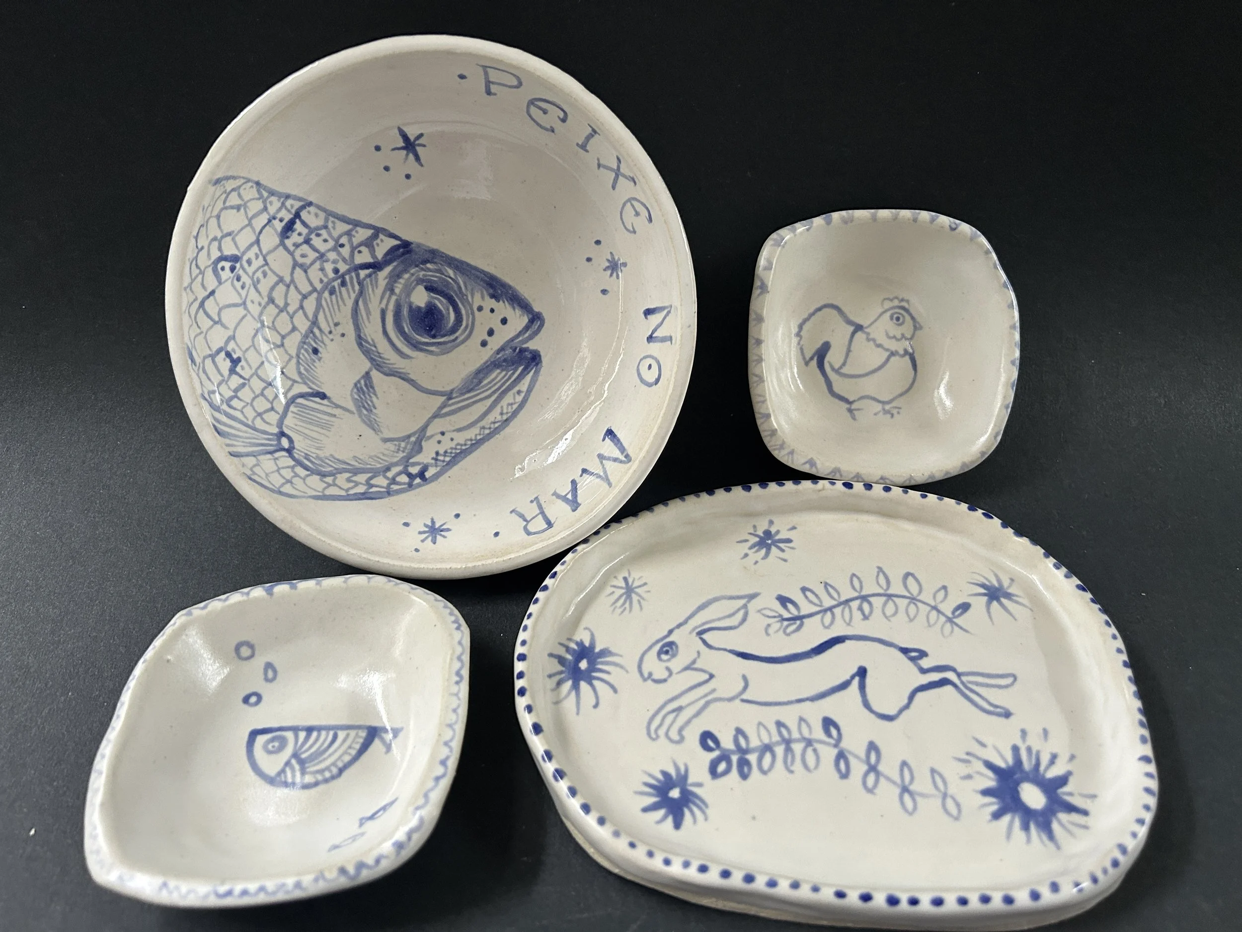 Blue and White dishes assortment