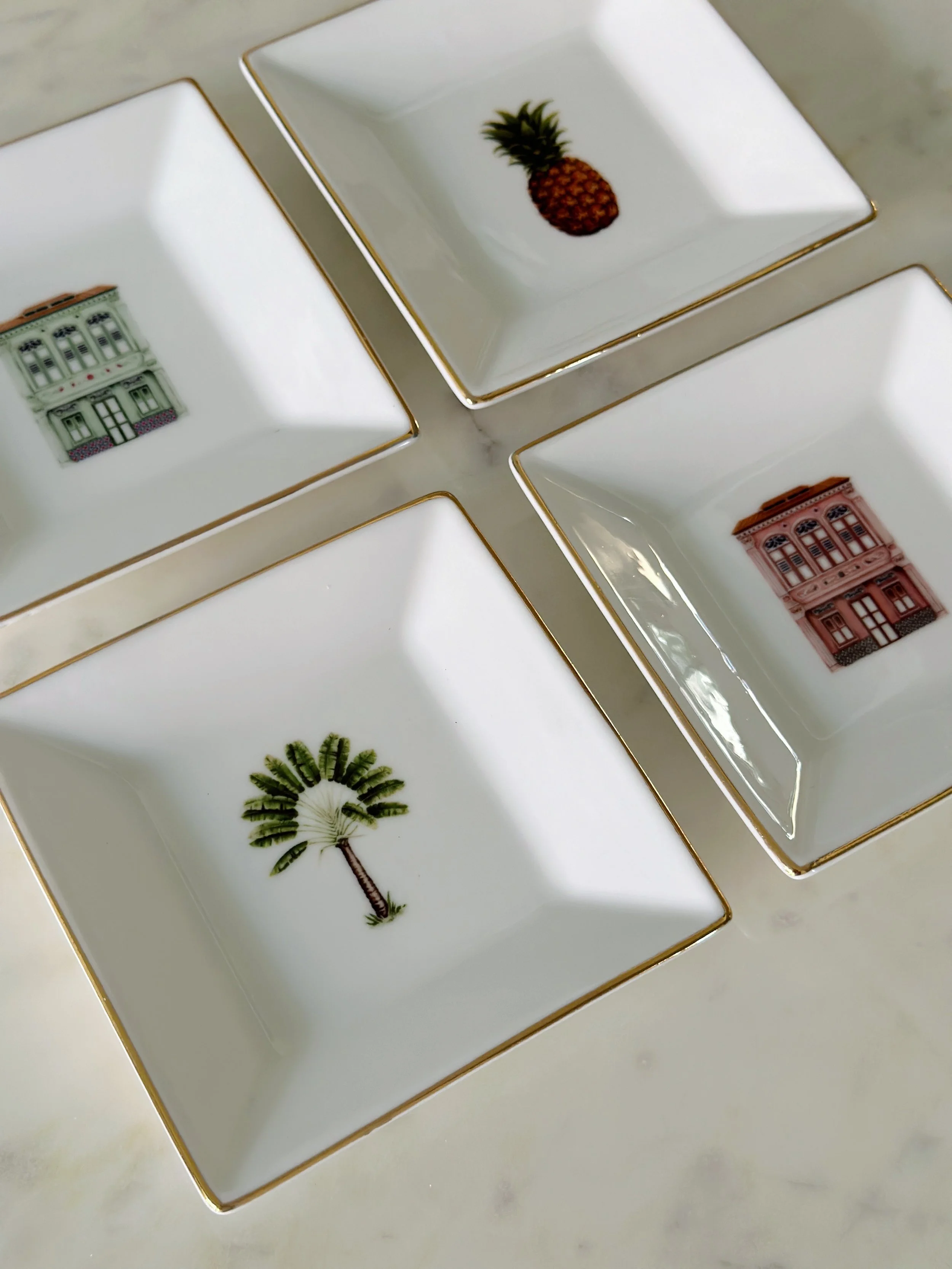 singapore golden rotating tealight candle holder carousel spinning gift