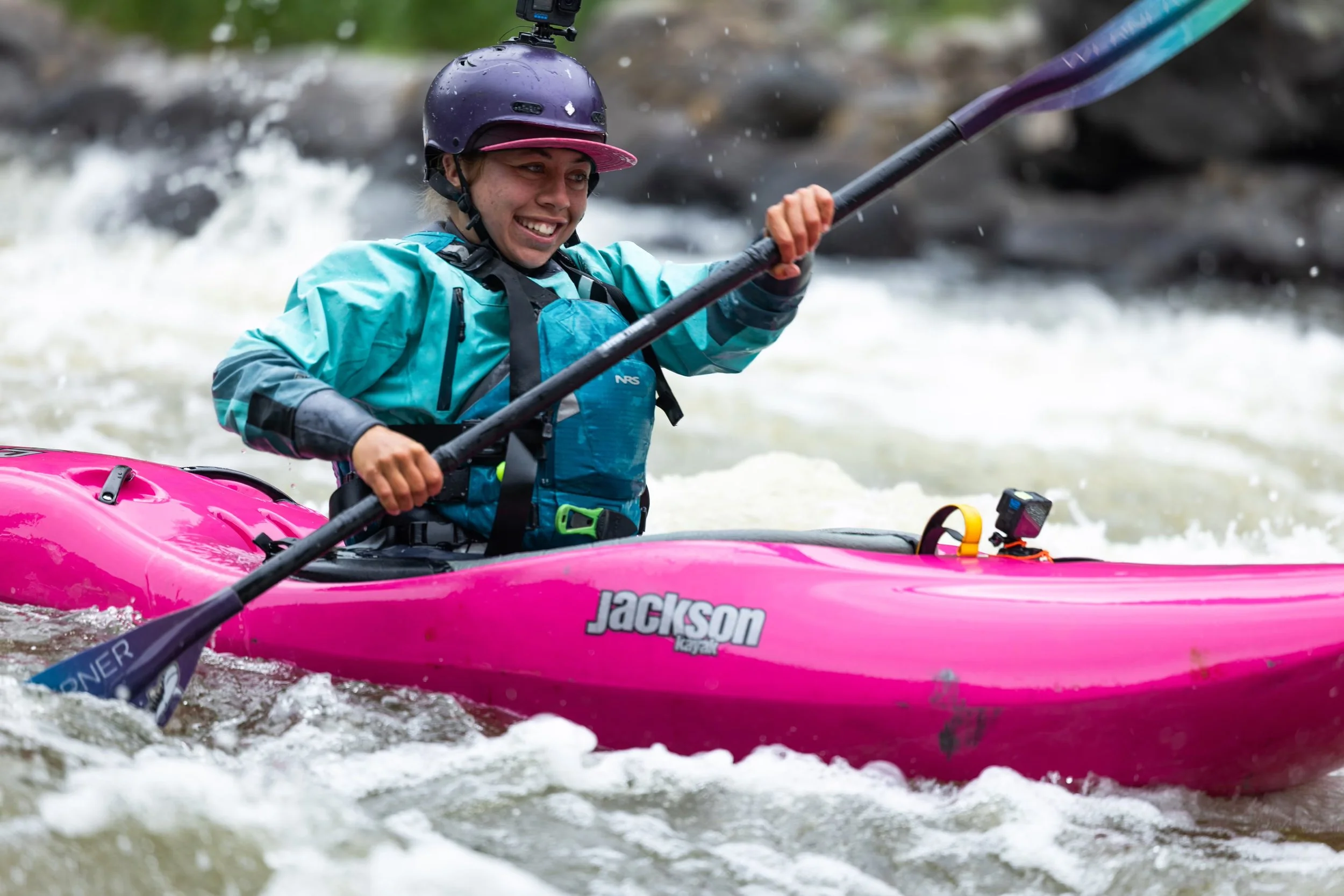 Ruby Williams on the Klamath River. Photograph: Erik Boomer/River Roots Productions
