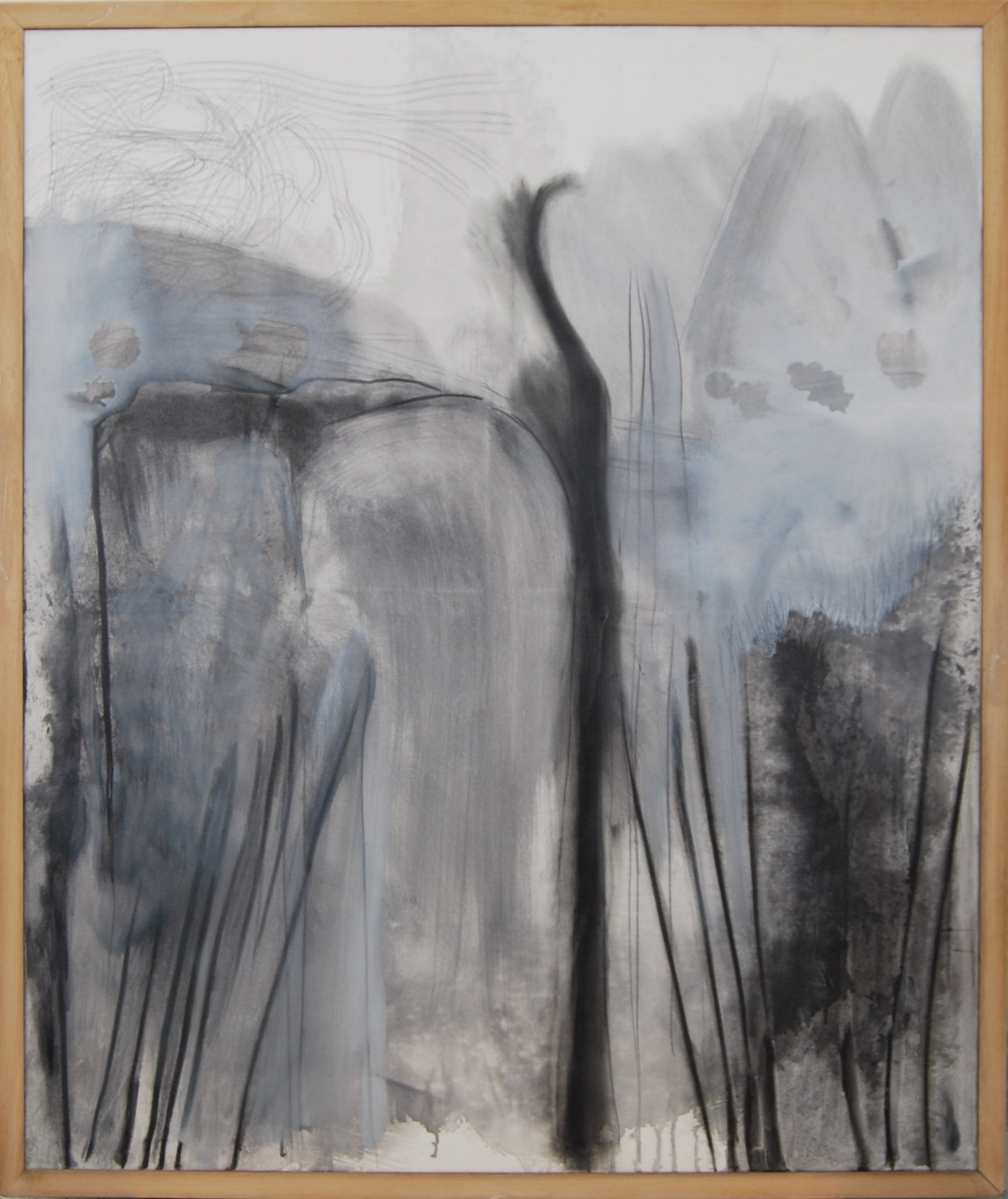 Sauces, 2014, mixed media on canvas, 120 x 100 cm
