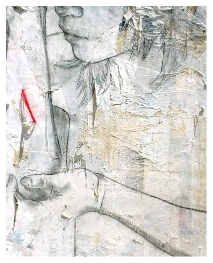 Papercut (2014)
Graphite, Gesso, Thread