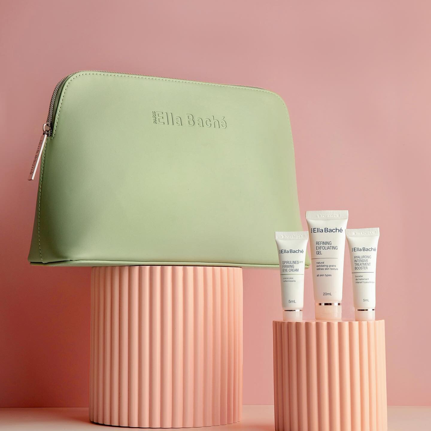 Our beautiful gift with purchase this month.

Buy 2 or more Ella Bach&eacute; skincare products and receive your complimentary SpirulinesLIFT BeautyCollection with Refining Exfoliating Gel, SpirulinesLIFT Firming eye cream, Hyaluronic Intensive Treat