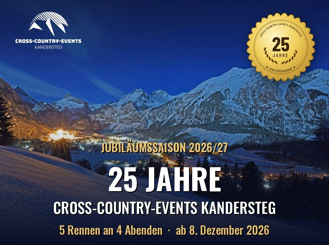 25 Jahre CCE Kandersteg: Jubiläumssaison mit fünf Rennen und Jubiläums-Sprint