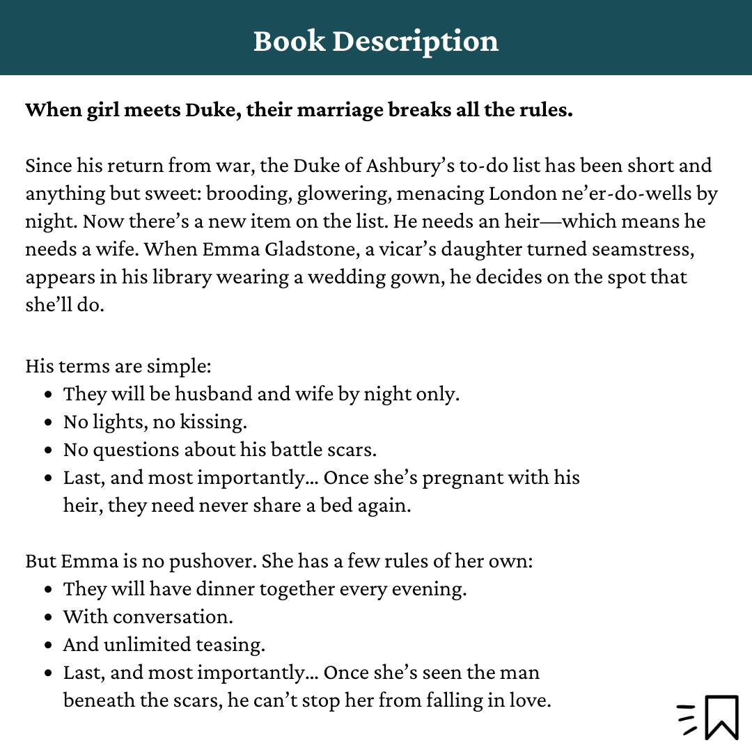 Book Description of The Duchess Deal
