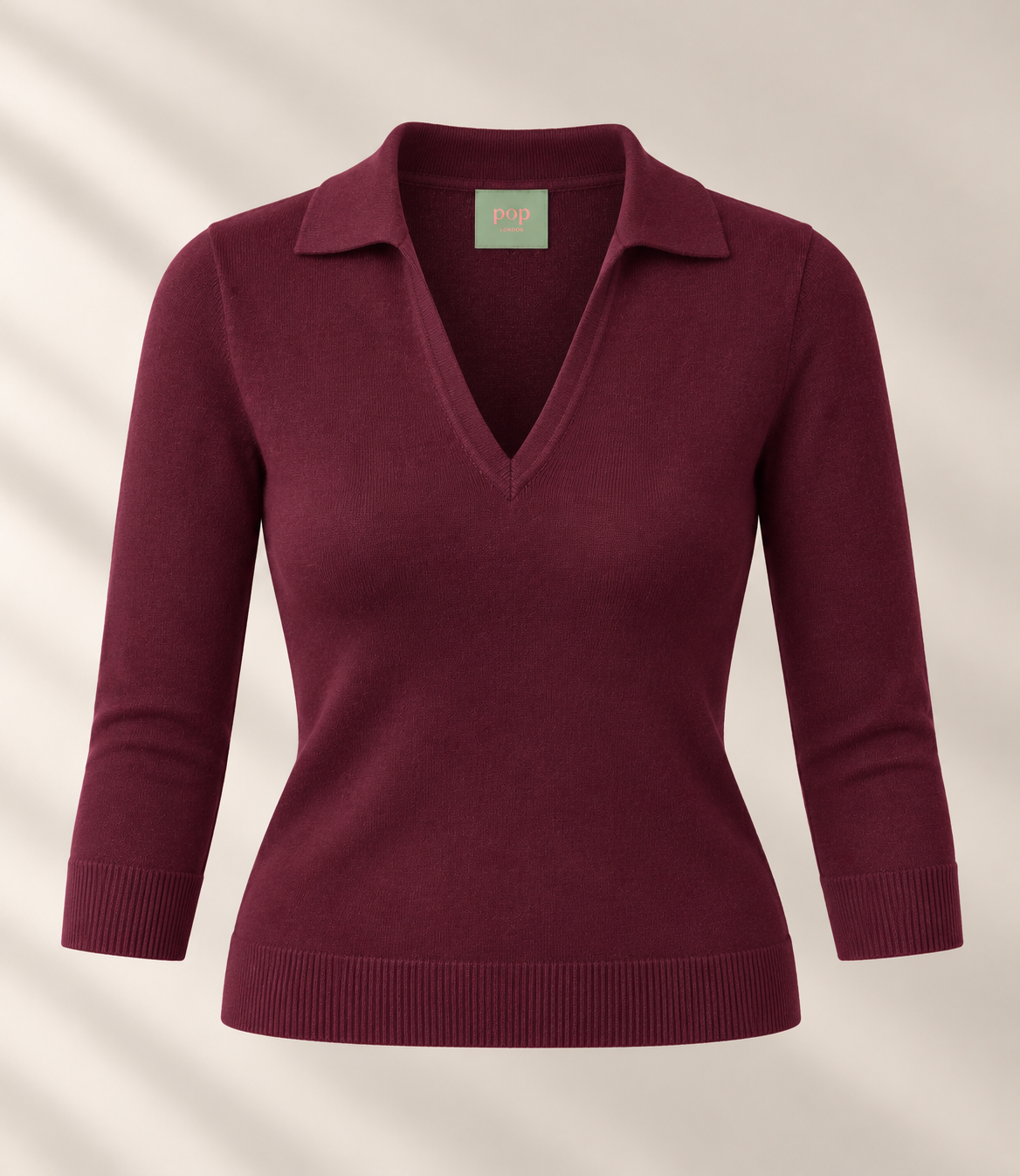 Pop London black cherry collar jumper bracelet sleeves.png