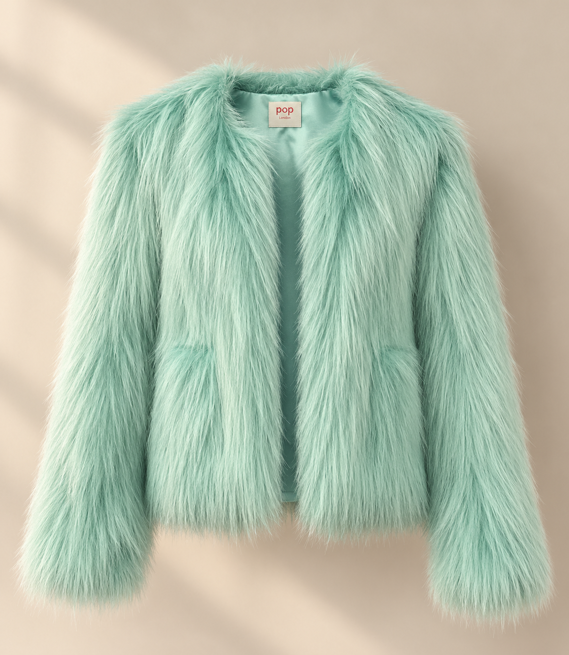 Pop London shaggy fur jacket jade.png
